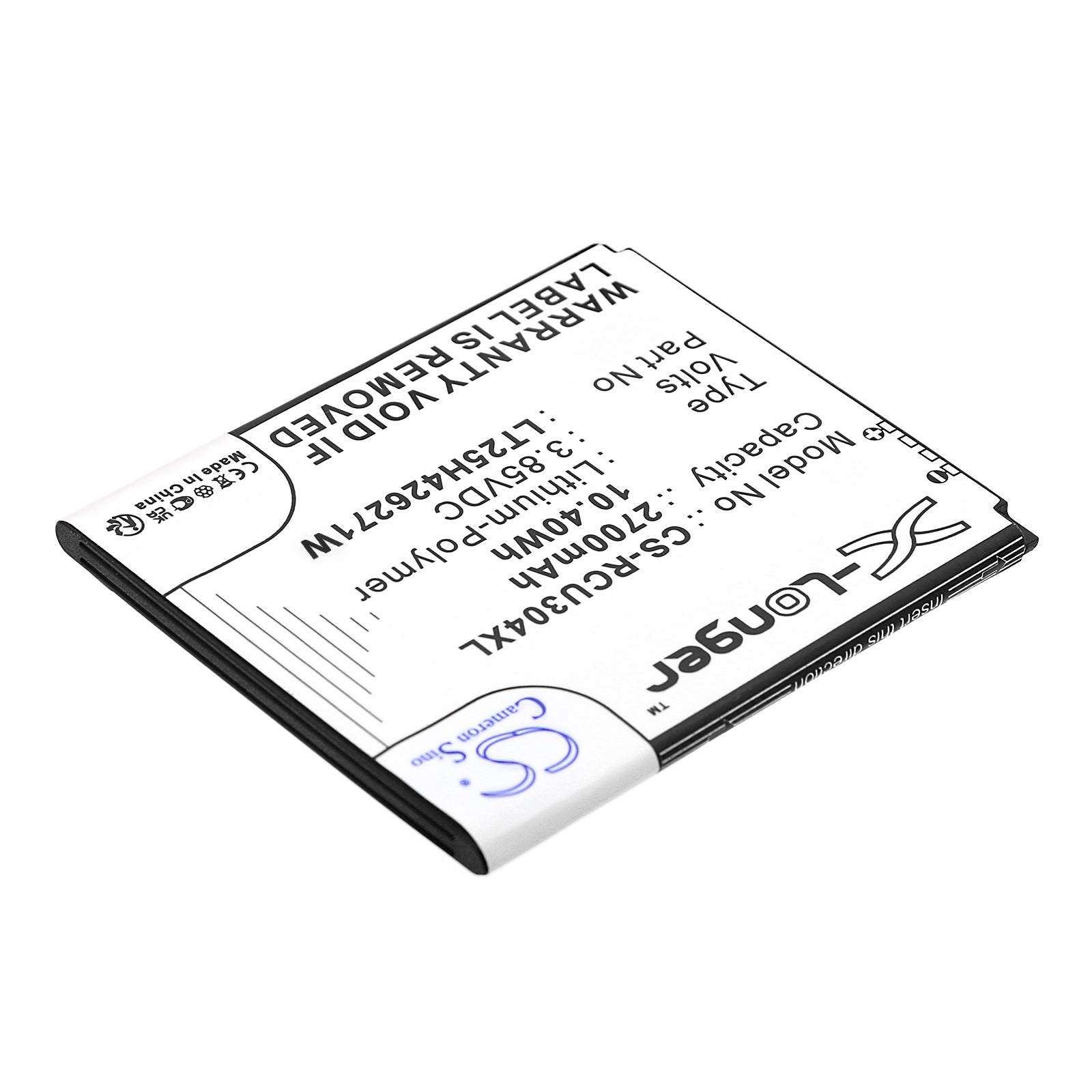 Li-Polymer, Mobile, SmartPhone Battery fits Blu B100dl, View 1, 3.85V, 2700mAh Mobile, SmartPhone Cameron Sino Technology Limited