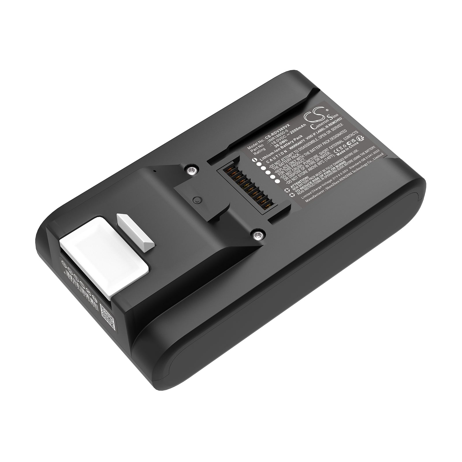 18V, Li-ion, 2000mAh, Battery fits Redmond RV-UR365, 36Wh Vacuum Cameron Sino Technology Limited