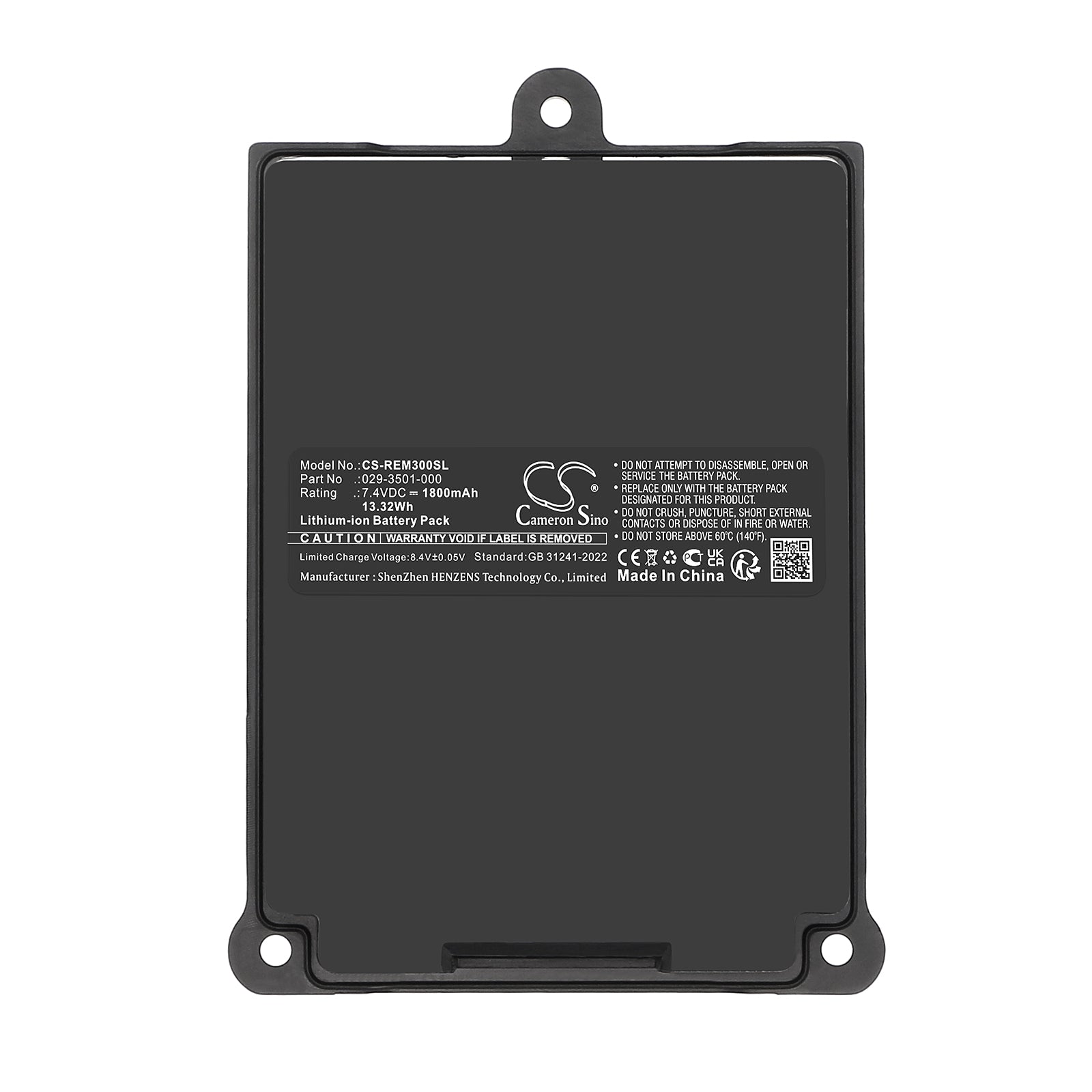7.4V, Li-ion, 1800mAh, Battery fits RAE Systems RAE029-0695000, RAELink 3 Mesh, 13.32Wh Equipment, Survey, Test Cameron Sino Technology Limited