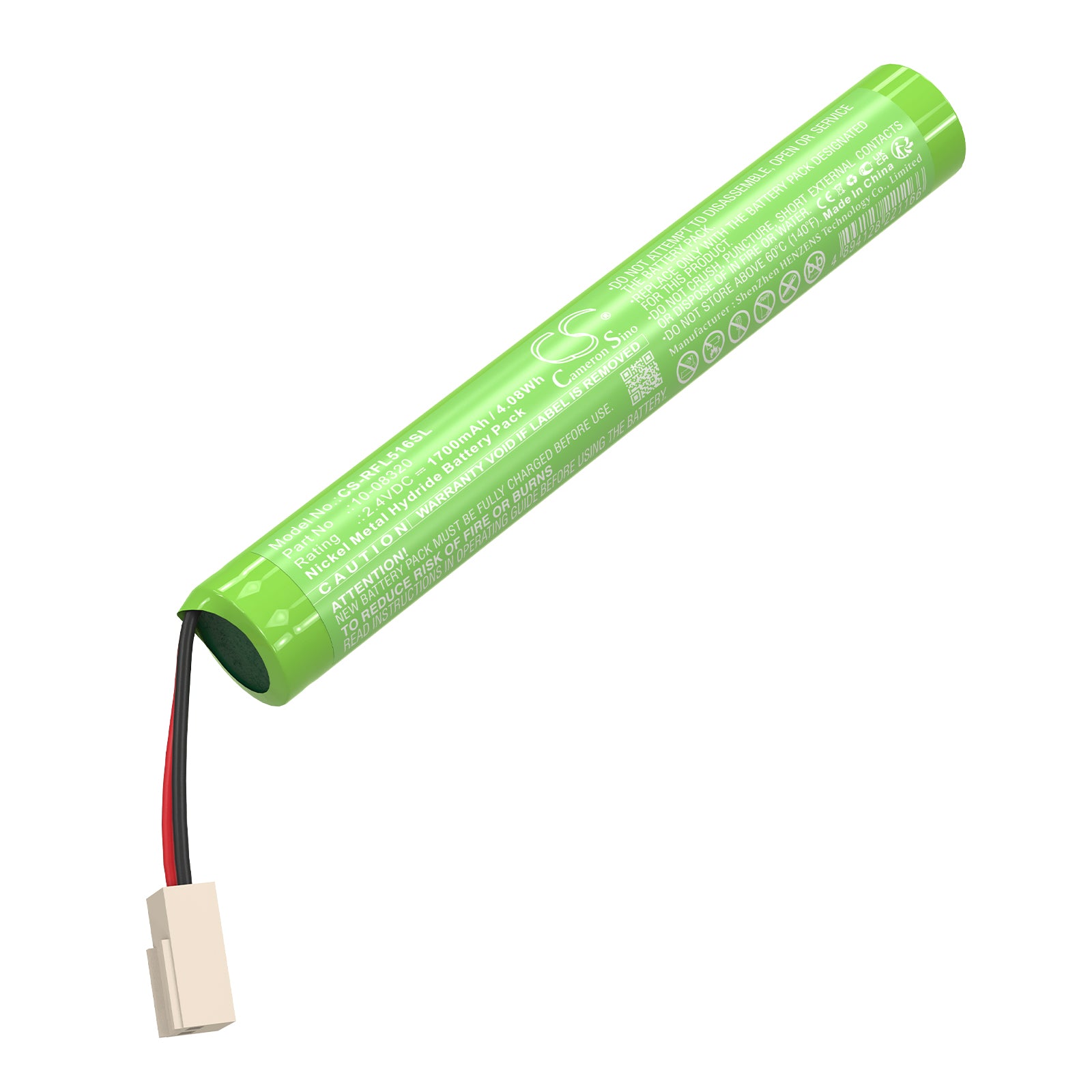 2.4V, Ni-MH, 1700mAh, Battery fits Geo-Fennel FL190, Rotationslaser EL 515 Plus, 4.08Wh Equipment, Survey, Test Cameron Sino Technology Limited