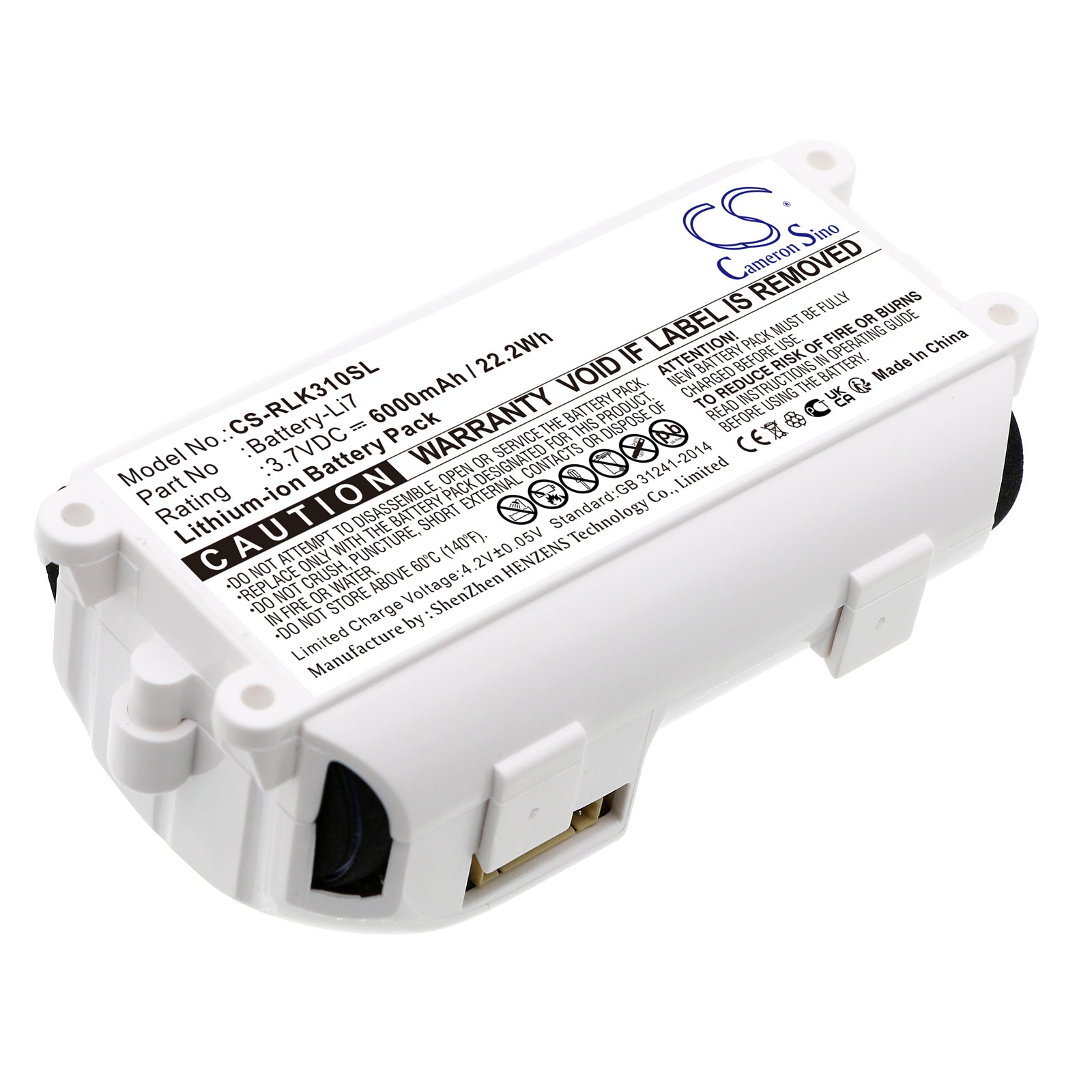 Li-ion, Home Security Camera Battery fits Reolink Argus 3 Pro, 3.7V, 6000mAh Home Security Camera Cameron Sino Technology Limited