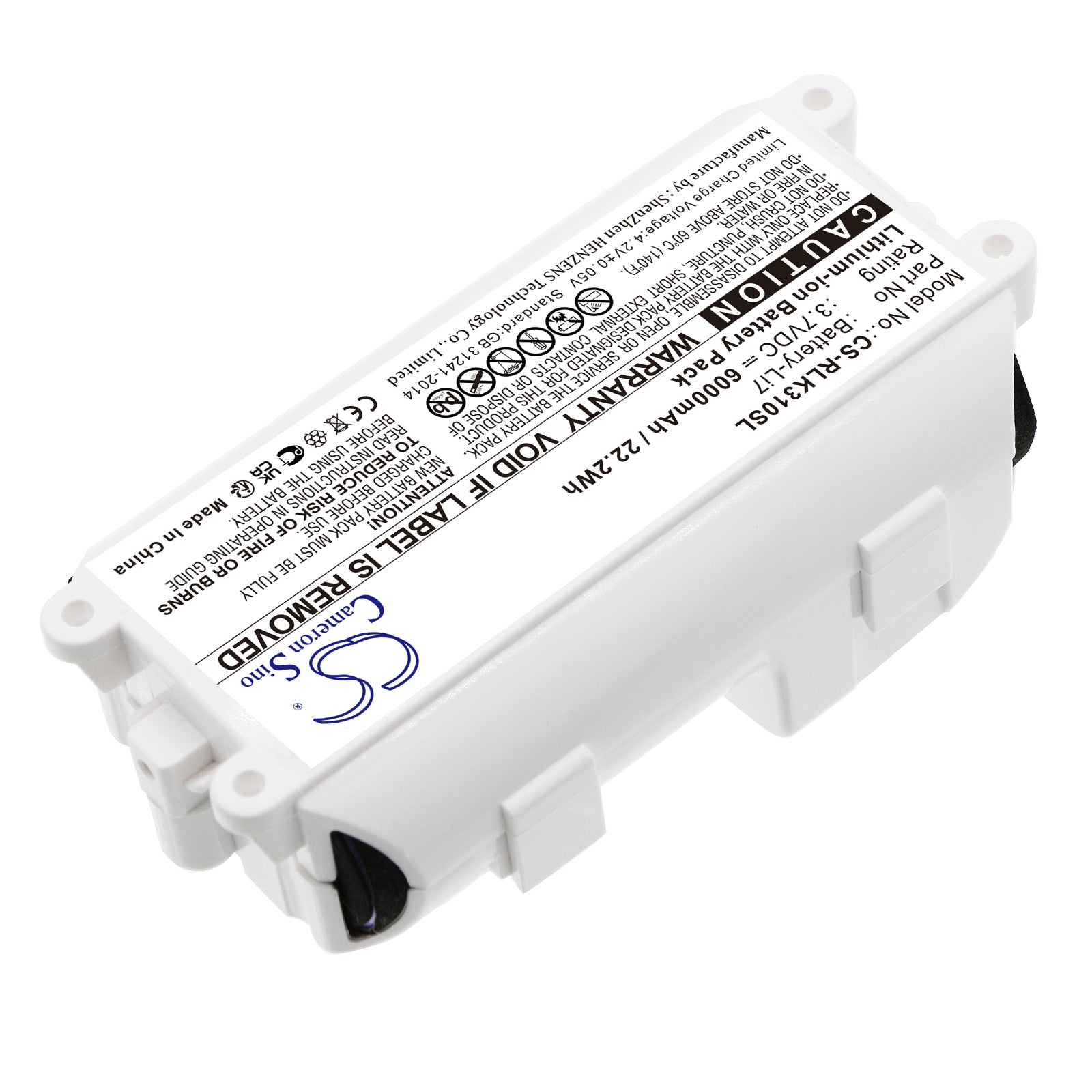 Li-ion, Home Security Camera Battery fits Reolink Argus 3 Pro, 3.7V, 6000mAh Home Security Camera Cameron Sino Technology Limited