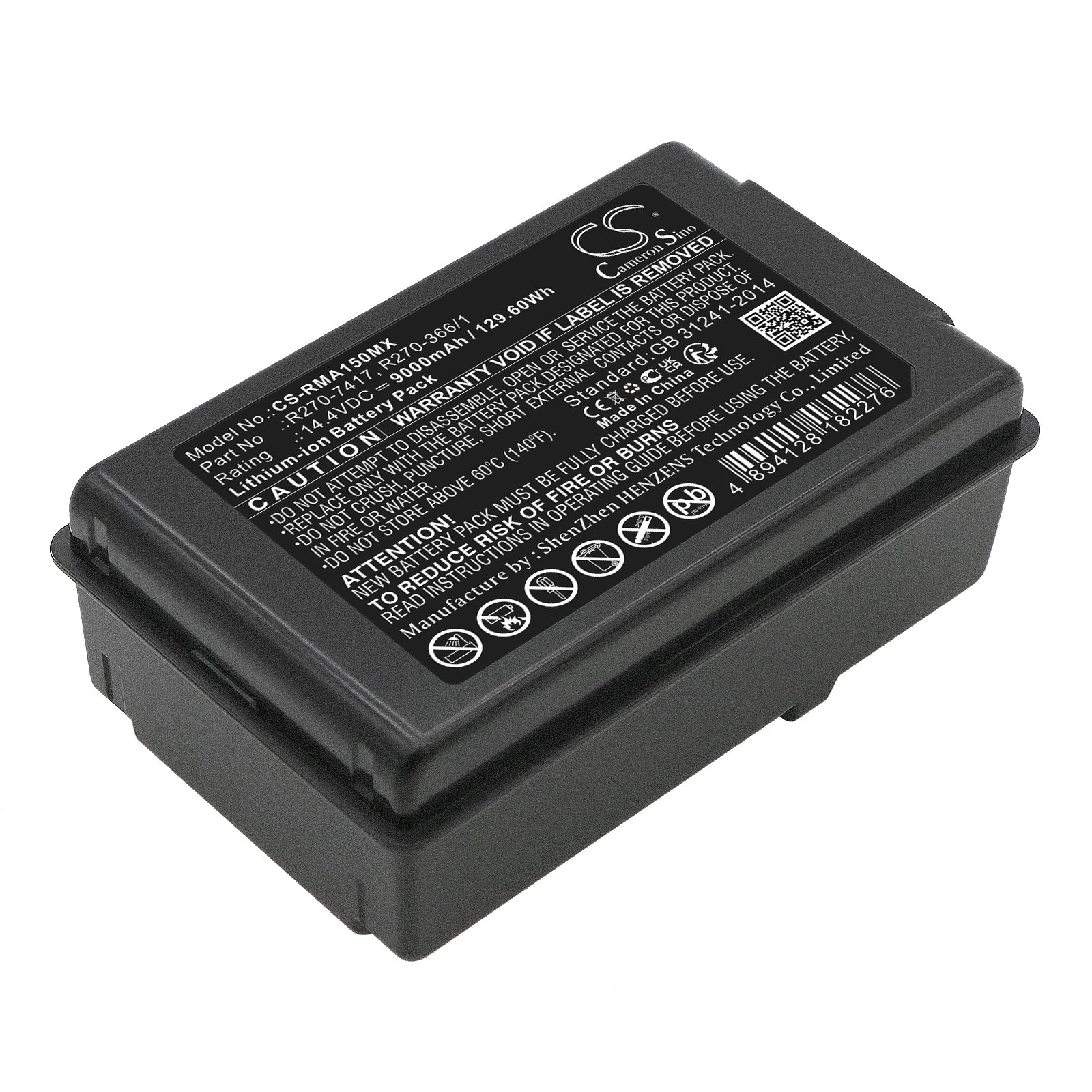 Li-ion, Medical Battery fits Resmed Astral 150 Ventilator Ultralif, 14.4V, 9000mAh Medical Cameron Sino Technology Limited