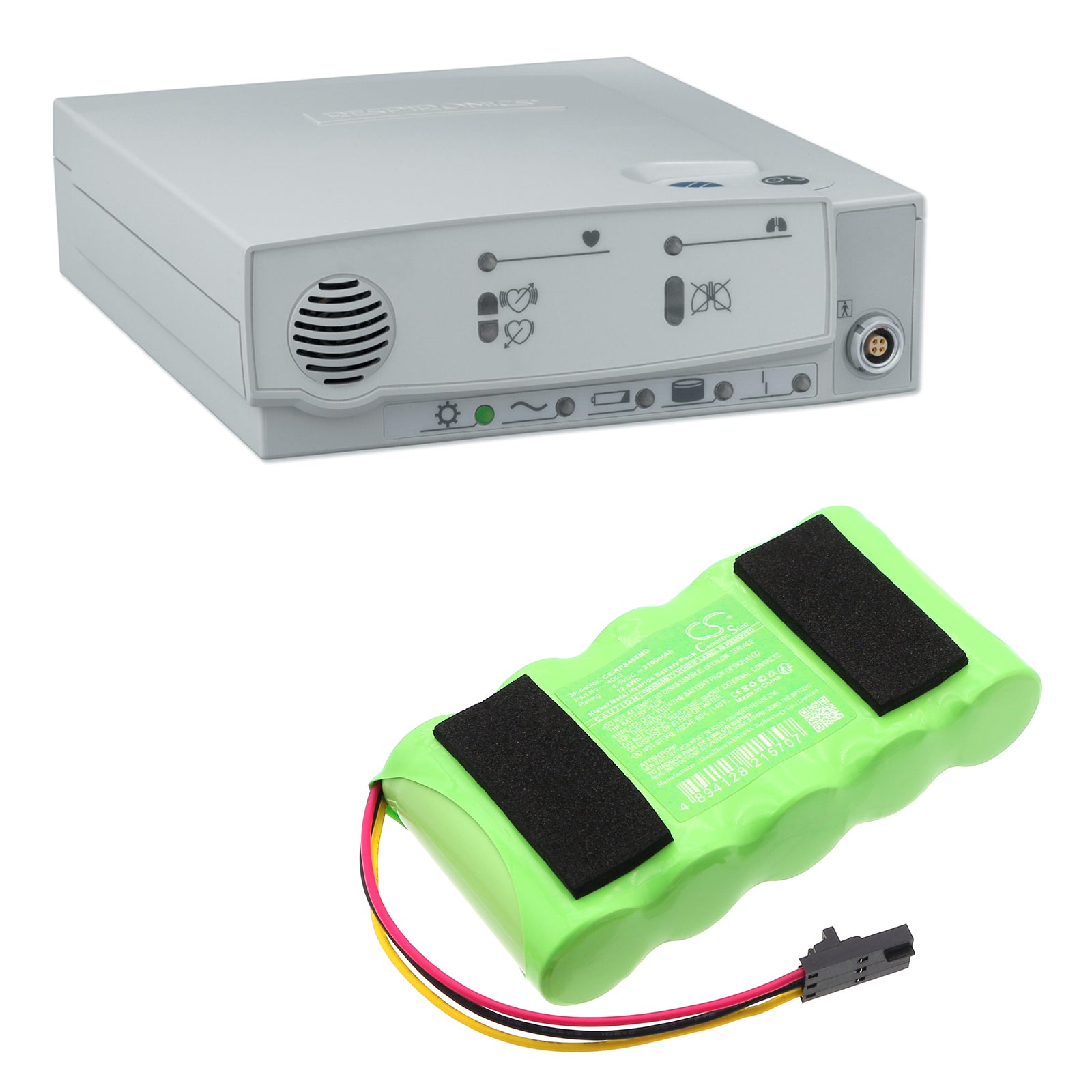 6V, Ni-MH, 2100mAh, Battery fits Respironics 4003, Smart Monitor 2, 12.6Wh Medical Cameron Sino Technology Limited