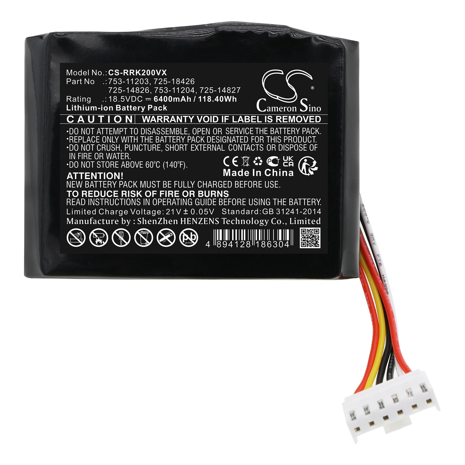 Li-ion, Lawn Mowers Battery fits Cubcadet Xr5 1000, Xr5 1000 2021, 18.5V, 6400mAh Lawn Mowers Cameron Sino Technology Limited