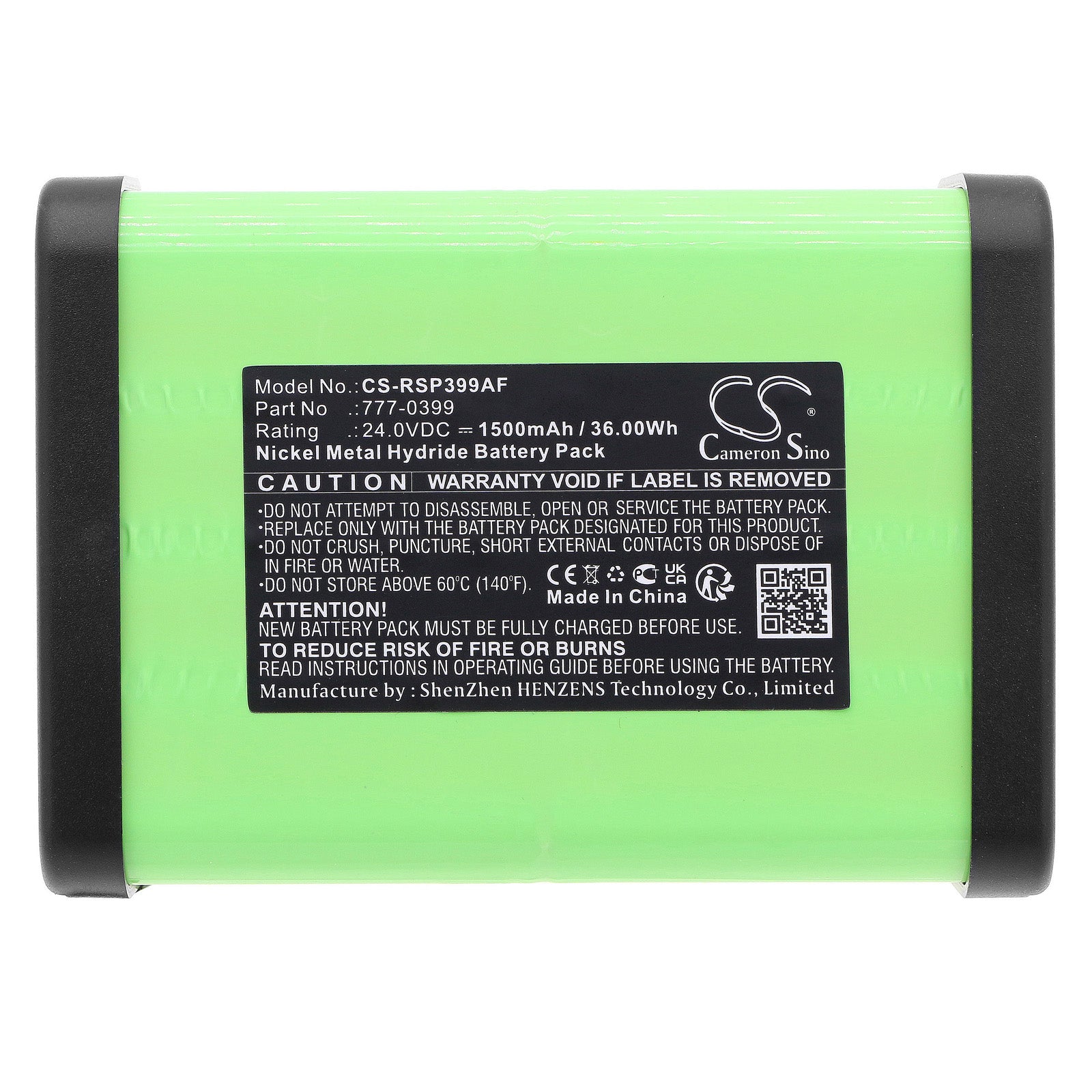 Ni-MH, Automatic Doors Battery fits Rs Pro 777-0399, 24.0V, 1500mAh Automatic Doors Cameron Sino Technology Limited