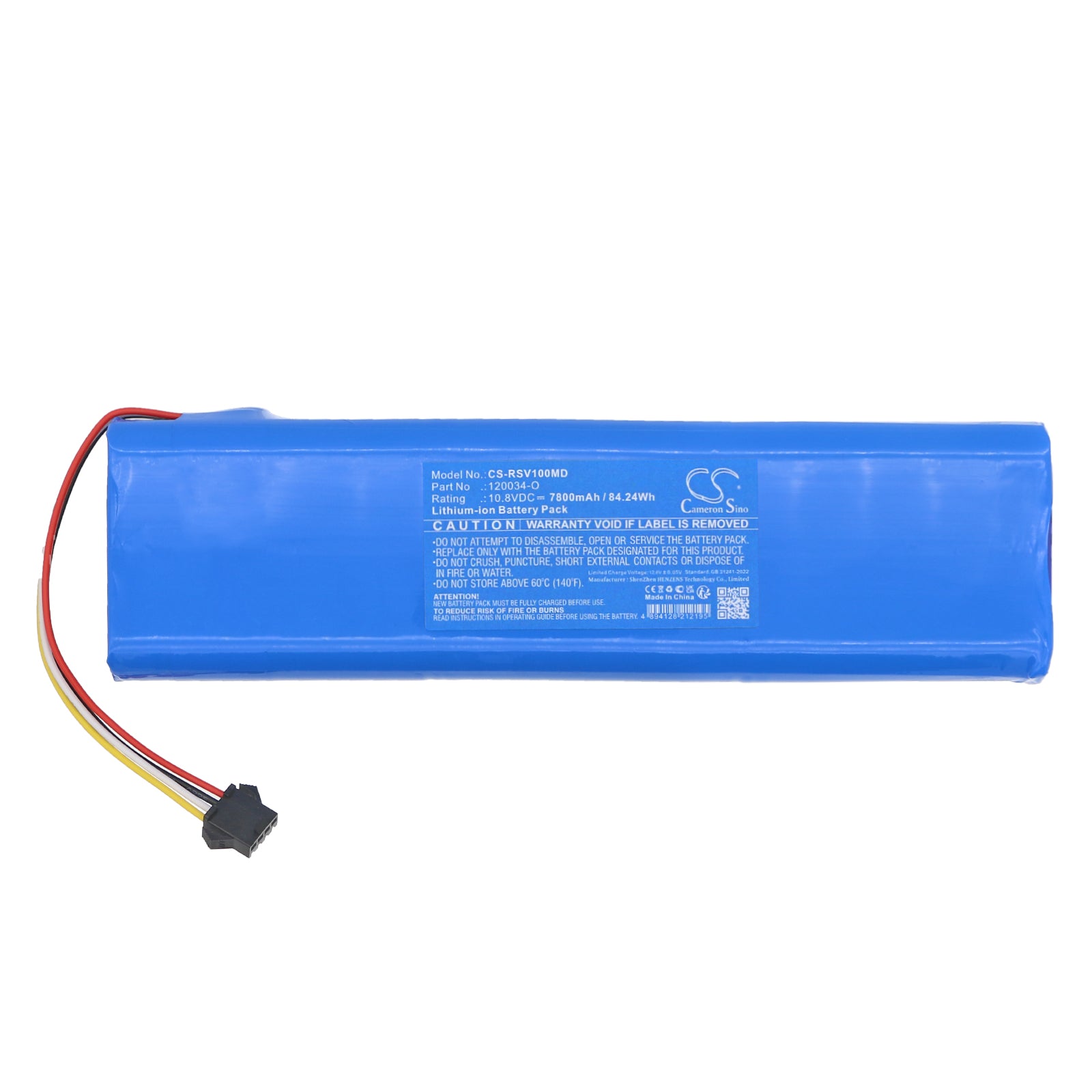10.8V, Li-ion, 7800mAh, Battery fits Riester 13322, ri-accu monitor RVS-100, 84.24Wh Medical Cameron Sino Technology Limited