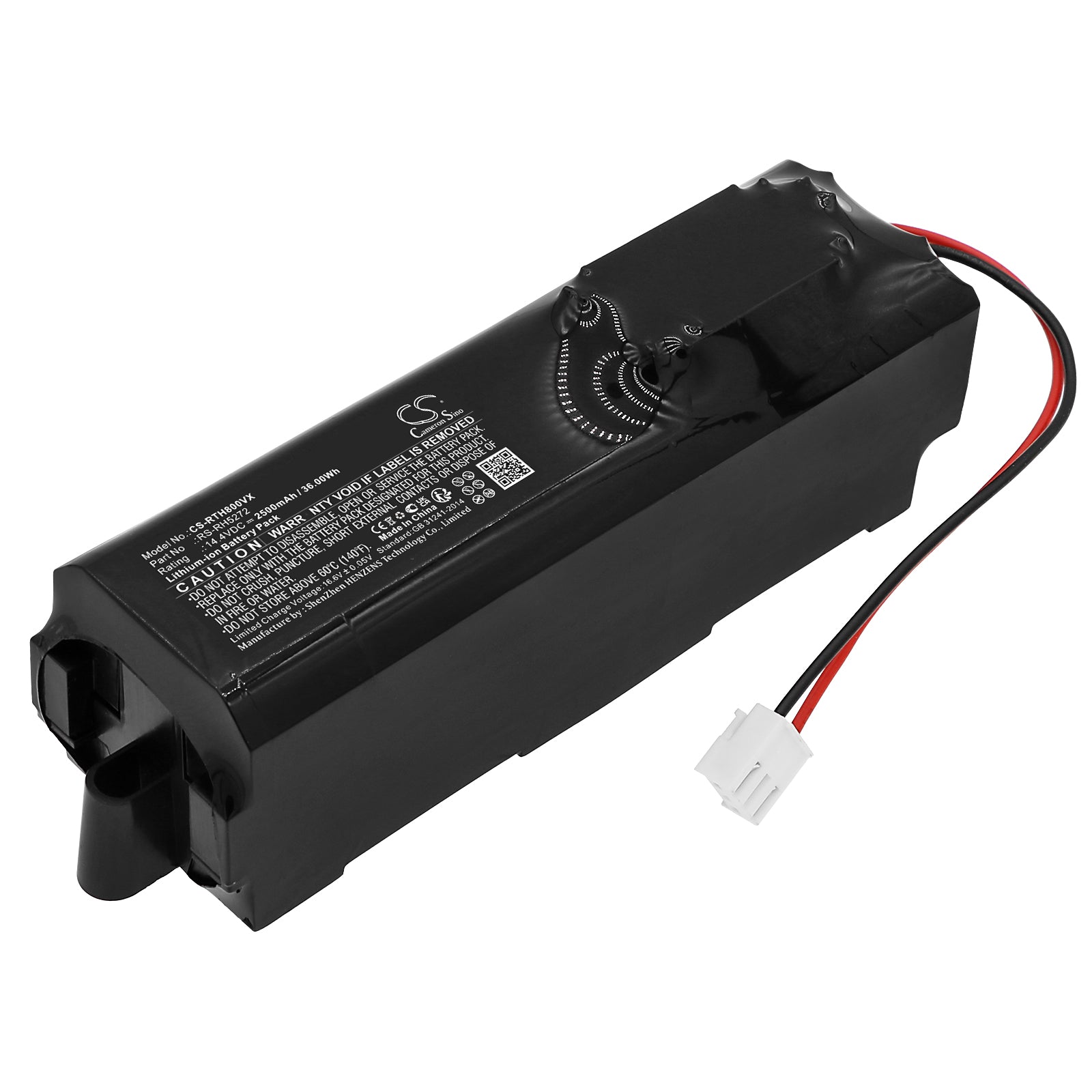 Li-ion, Vacuum Battery fits Rowenta Air Force Extreme, Rh8801wh/2d2, 14.4V, 2500mAh Vacuum Cameron Sino Technology Limited