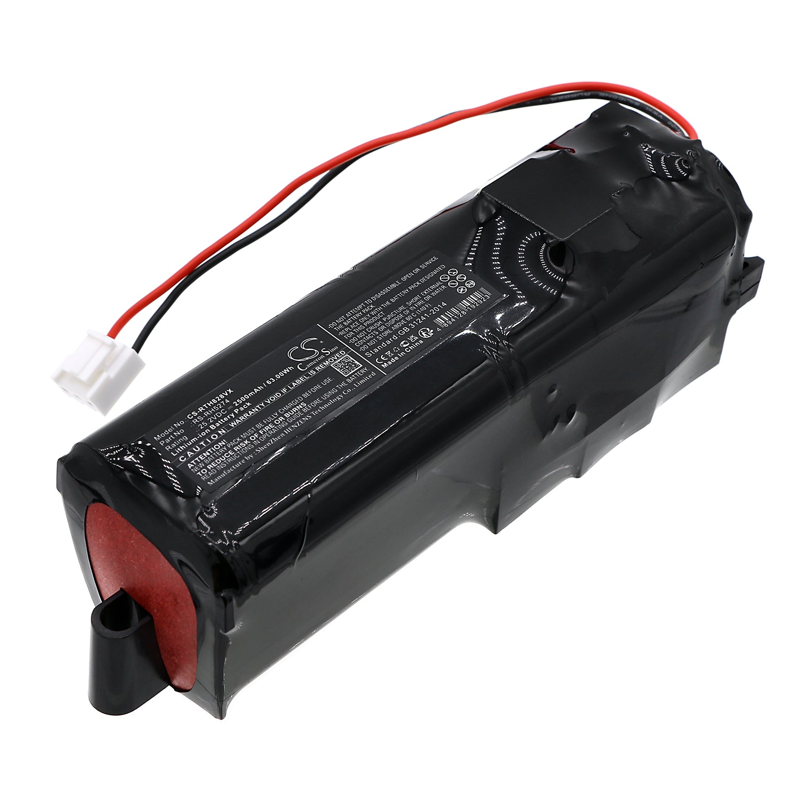 Li-ion, Vacuum Battery fits Rowenta Rh8290wo, Rh8827wo, 25.2V, 2500mAh Vacuum Cameron Sino Technology Limited