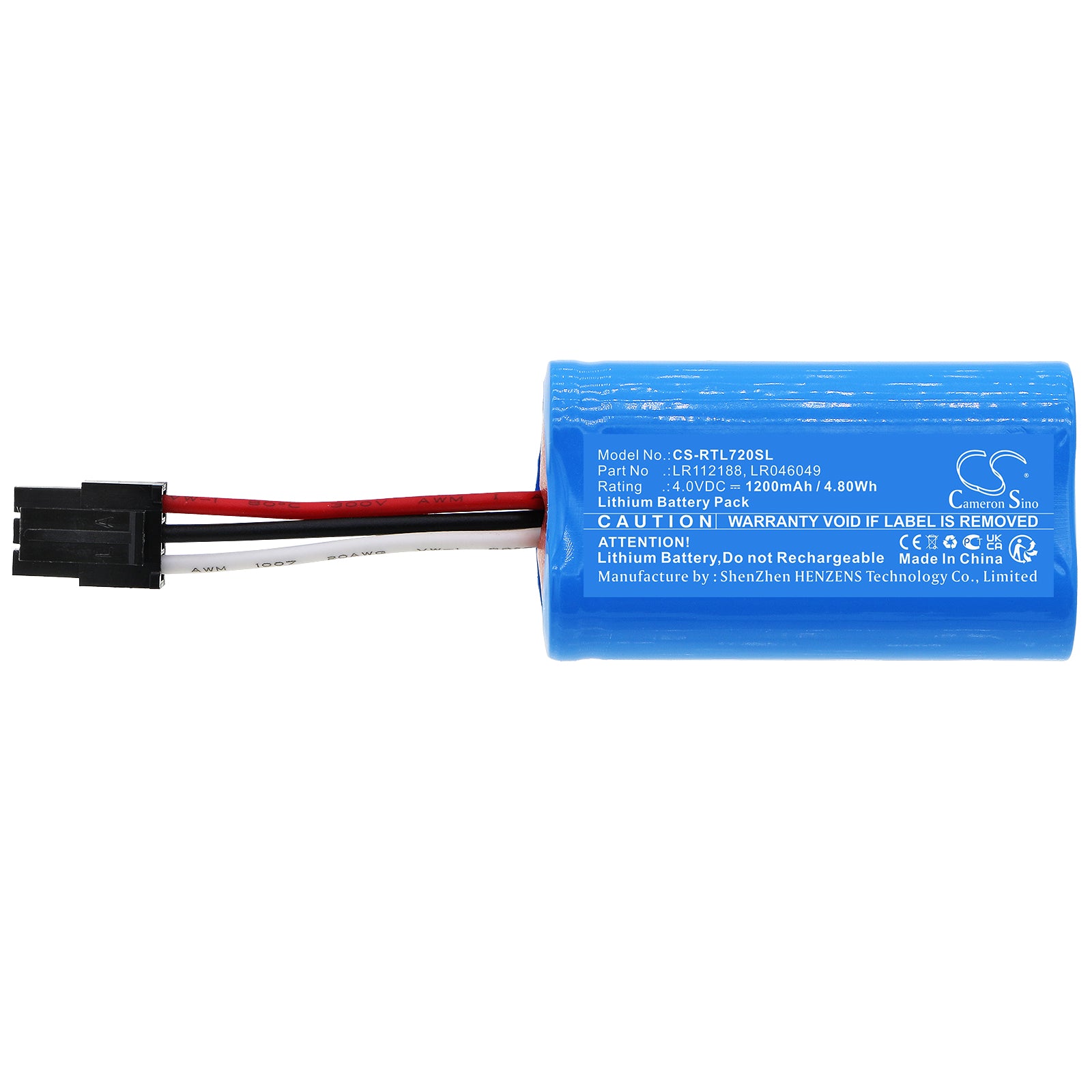 Lithium, Emergency Supply Battery fits Range Rover Discovery 2017, Evoque 2014, 4.0V, 1200mAh Emergency Supply Cameron Sino Technology Limited