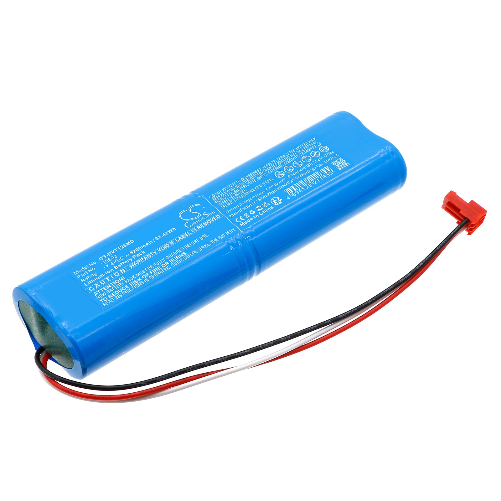 7.4V, Li-ion, 5200mAh, Battery fits Riester 12674, Ri-Vital, 38.48Wh Medical Cameron Sino Technology Limited