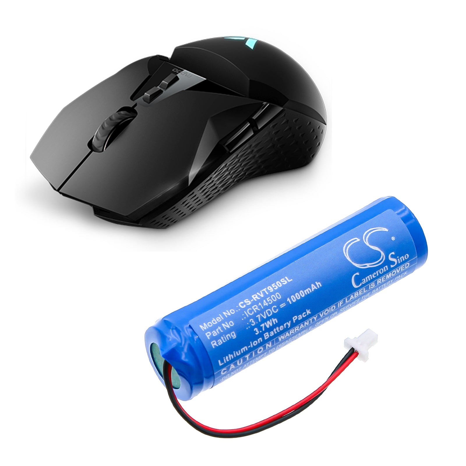 3.7V, Li-ion, 1000mAh, Battery fits Rapoo VT950, 3.7Wh Keyboard,Mouse Cameron Sino Technology Limited
