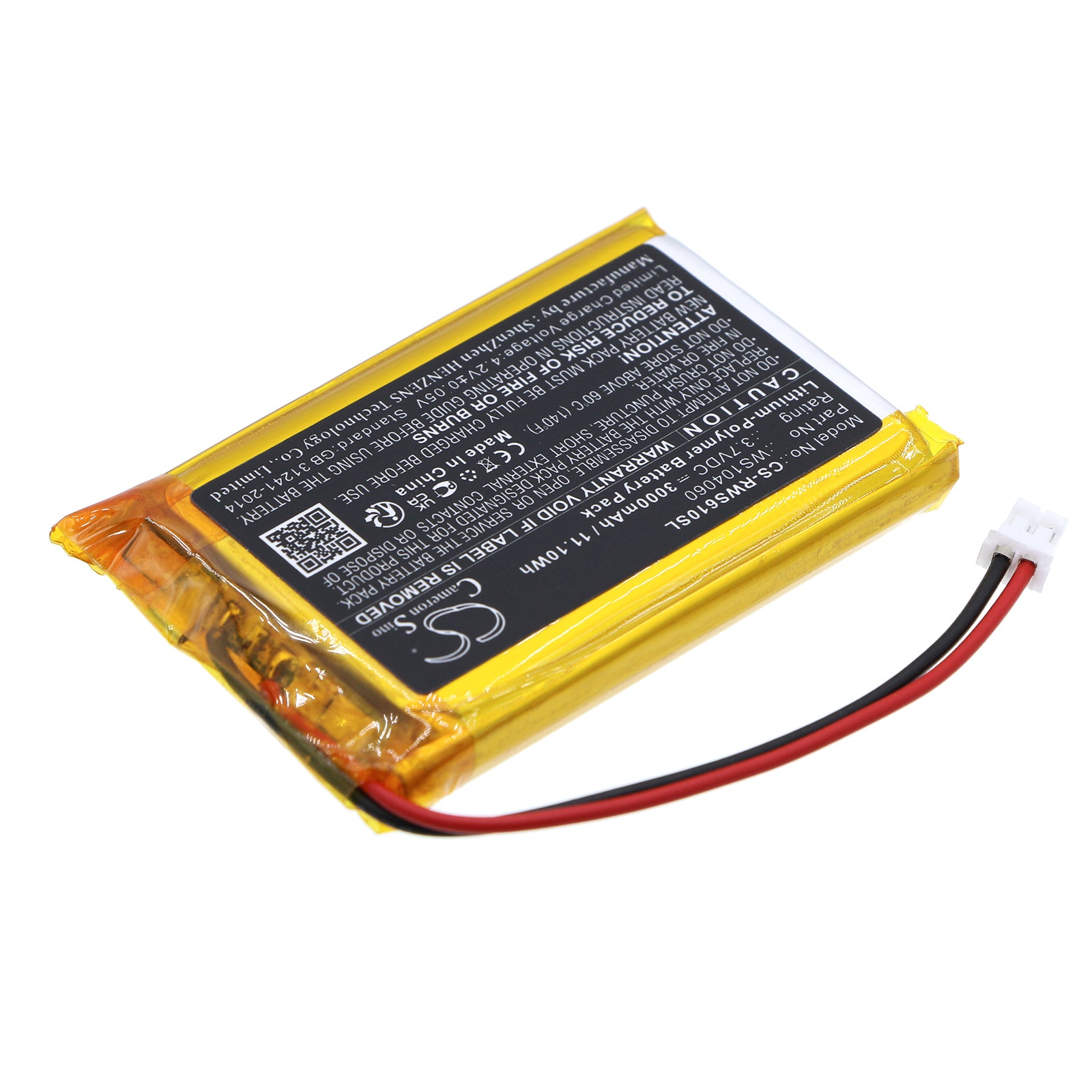 Li-Polymer, Game Console Battery fits Raspberry Raspberry Pi, Raspberry Pi 2b, 3.7V, 3000mAh Game Console Cameron Sino Technology Limited