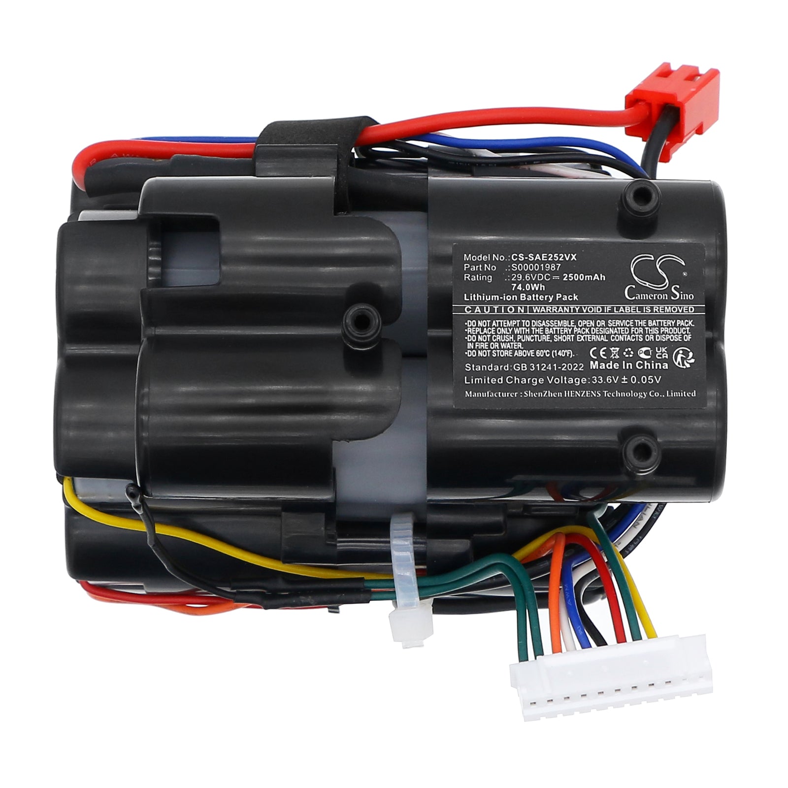 29.6V, Li-ion, 2500mAh, Battery fits Solac AE2529, AE2529 2JG, 74Wh Vacuum Cameron Sino Technology Limited