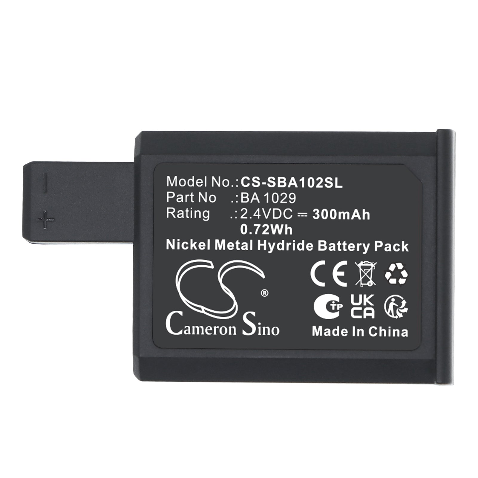 2.4V, Ni-MH, 300mAh, Battery fits Sennheiser EKI1029, Receiver EKI 1029, 0.72Wh Transmitters & Receiver Cameron Sino Technology Limited