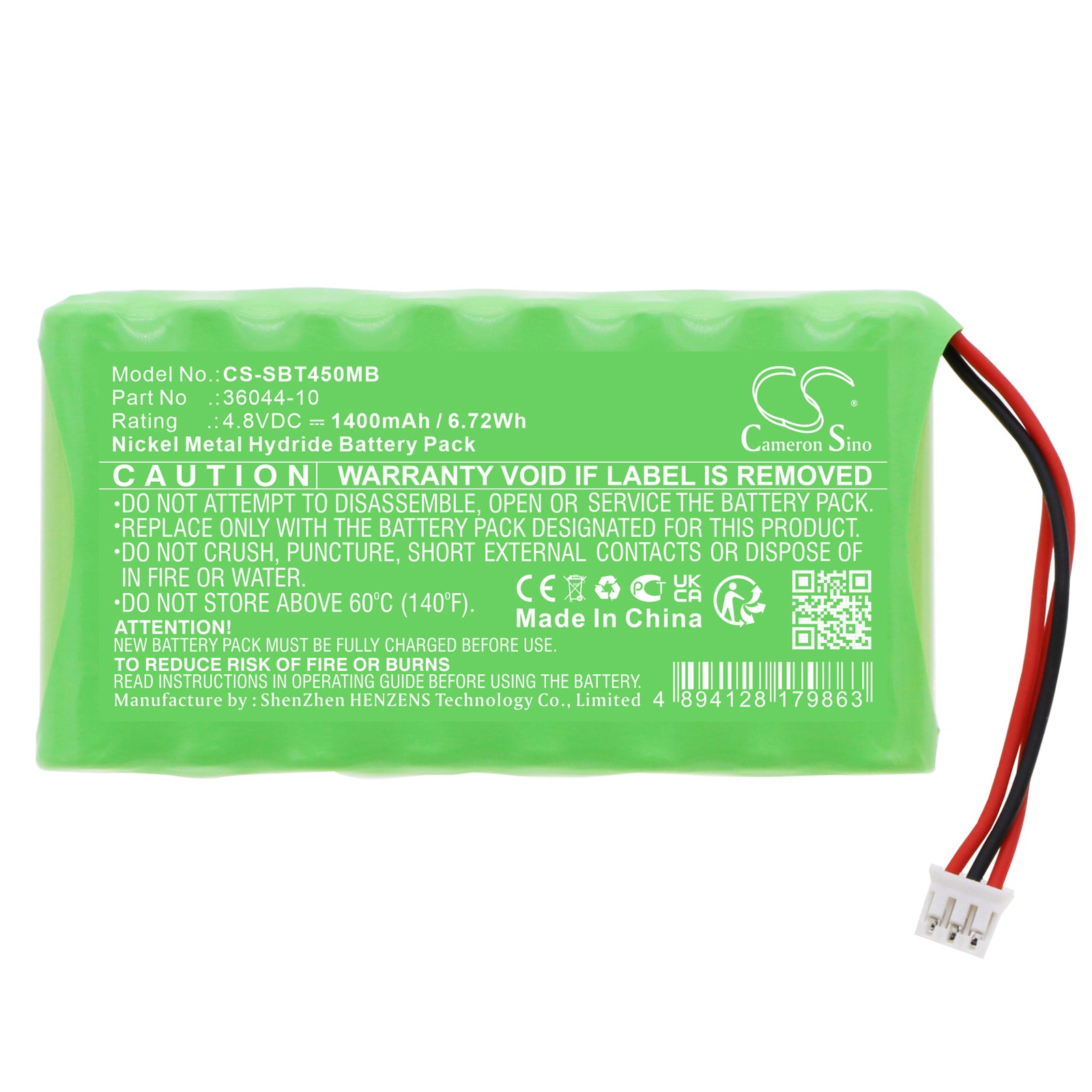Ni-MH, BabyPhone Battery fits Summer Baby Pixel Z, Baby Pixel Zoom Hd 5.0 Inch Hi, 4.8V, 1400mAh BabyPhone Cameron Sino Technology Limited