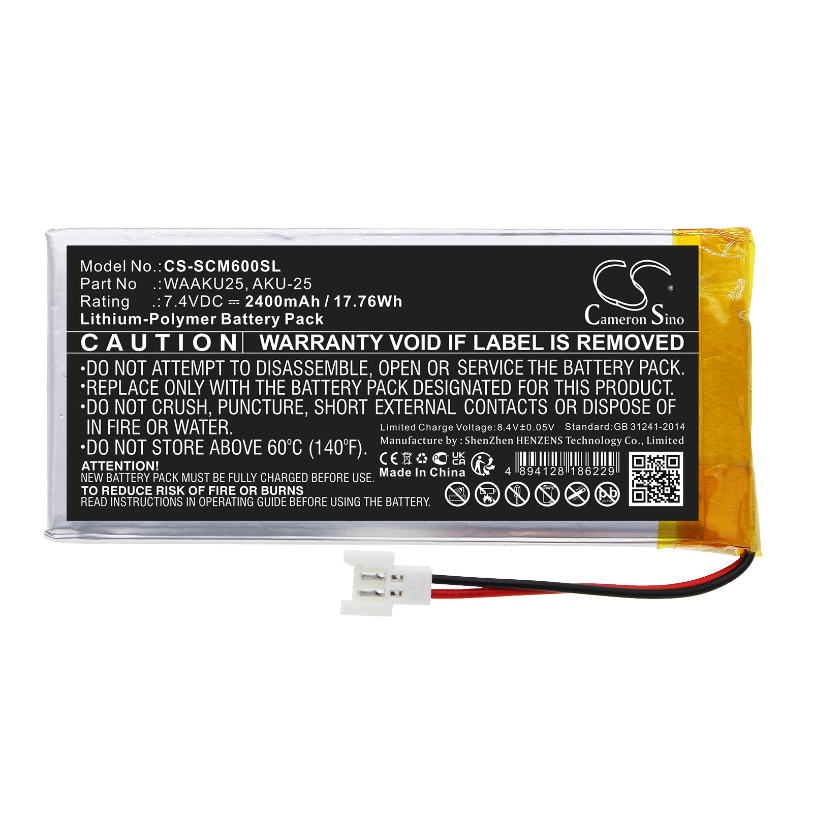 Li-Polymer, Equipment, Survey, Test Battery fits Sonel Cmm-60 Multimeter, 7.4V, 2400mAh Equipment, Survey, Test Cameron Sino Technology Limited