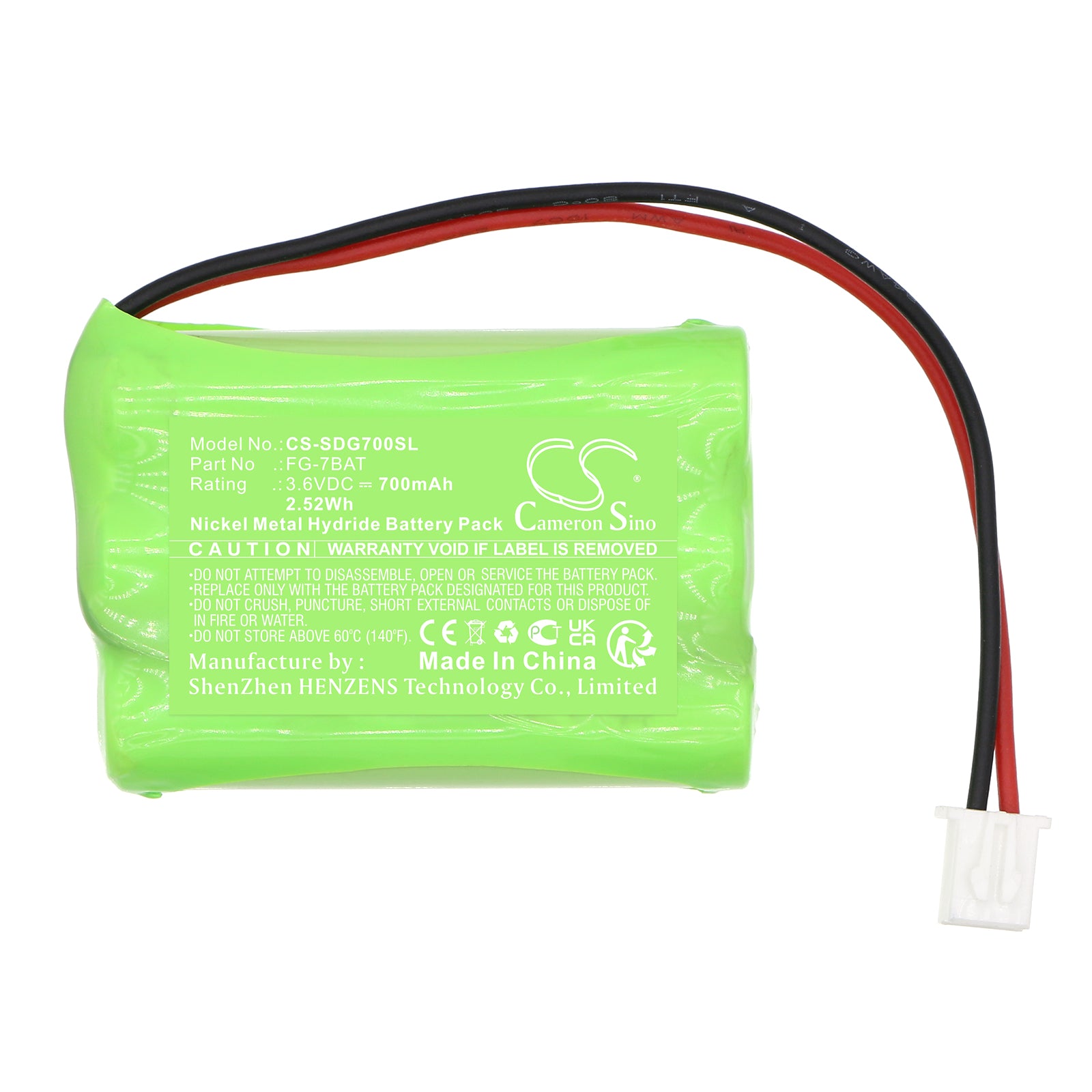 Ni-MH, Equipment, Survey, Test Battery fits Shimpo Fg-7000, Fg-7000l, 3.6V, 700mAh Equipment, Survey, Test Cameron Sino Technology Limited