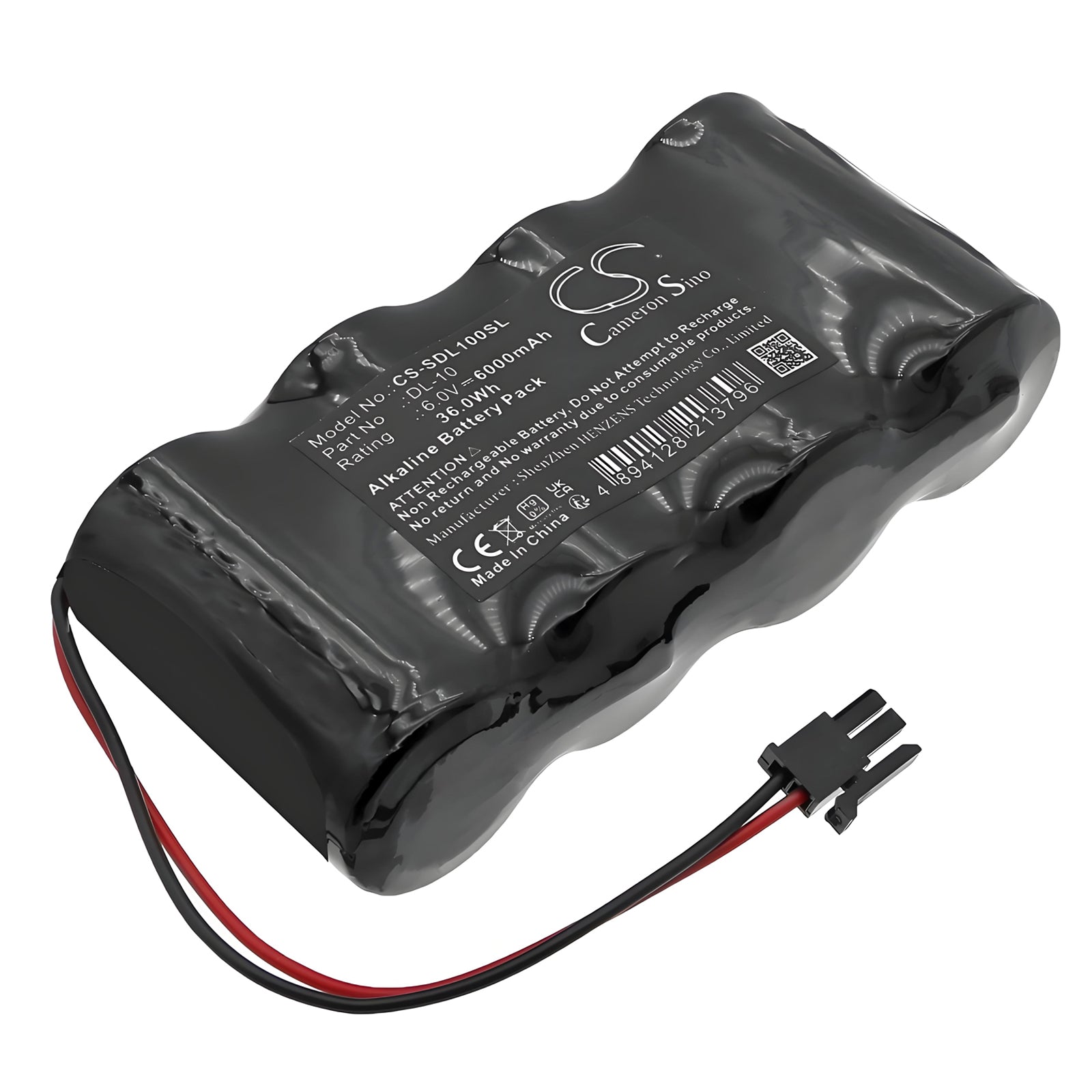 6V, Alkaline, 6000mAh, Battery fits Saflok S1346-1, 36Wh Door Lock Cameron Sino Technology Limited