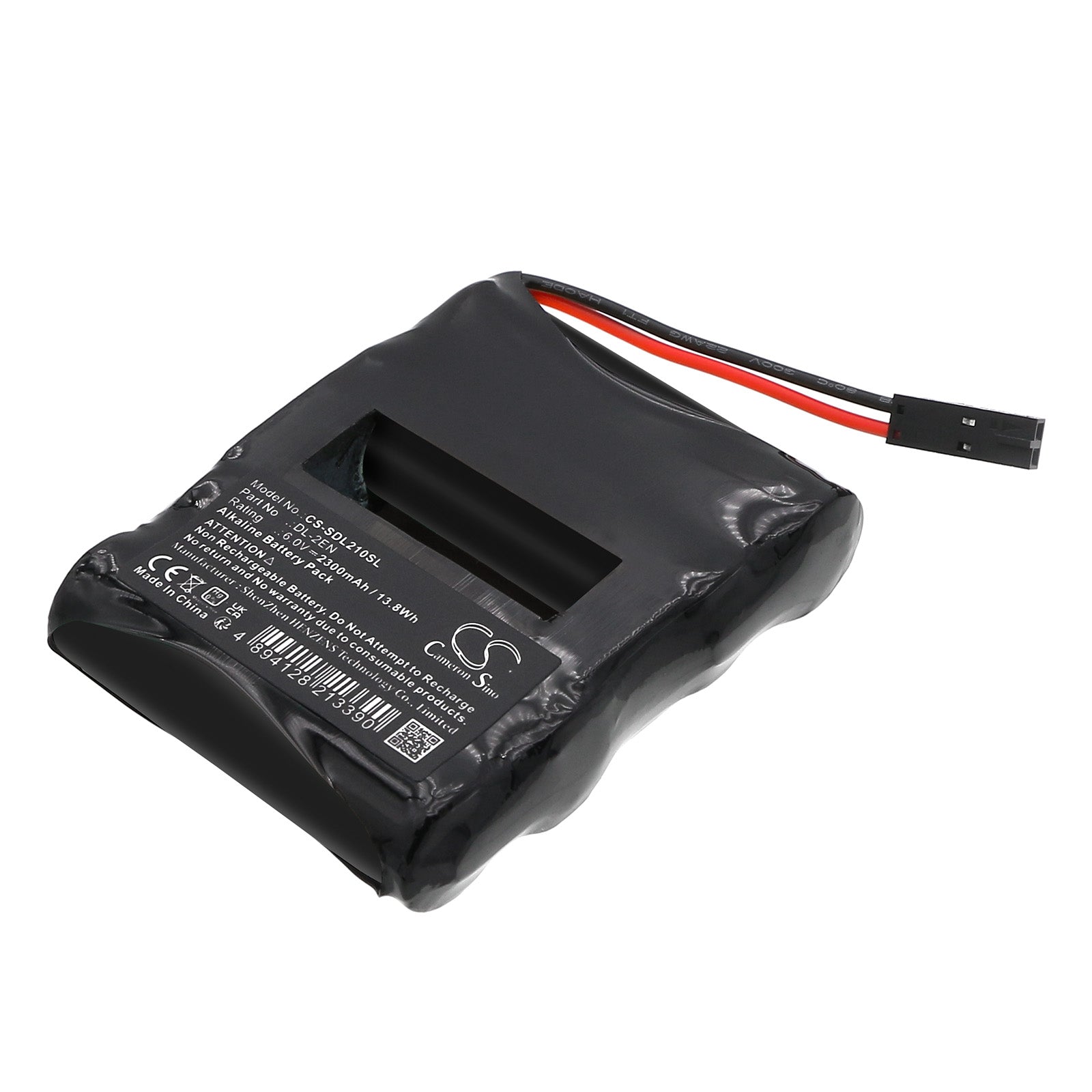 6V, Alkaline, 2300mAh, Battery fits Saflok 54490, 884955, 13.8Wh Door Lock Cameron Sino Technology Limited
