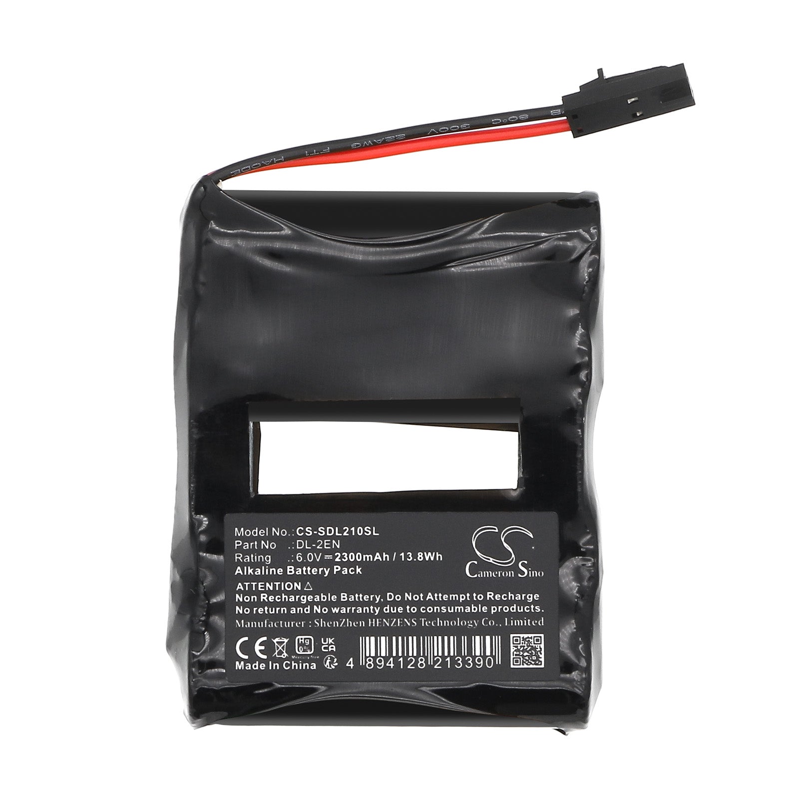 6V, Alkaline, 2300mAh, Battery fits Saflok 54490, 884955, 13.8Wh Door Lock Cameron Sino Technology Limited