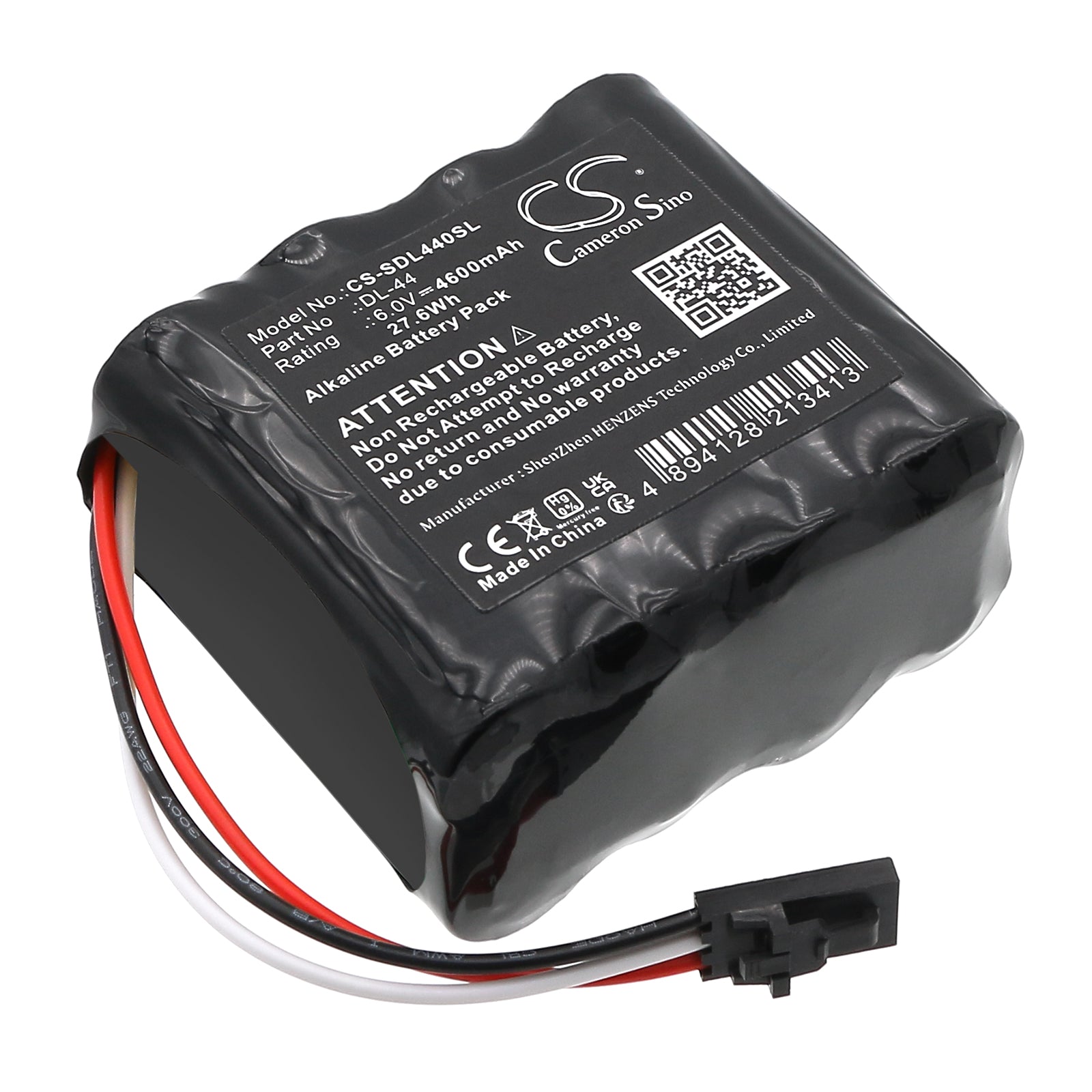6V, Alkaline, 4600mAh, Battery fits Stanley Security Systems 12345, DRY0092, 27.6Wh Door Lock Cameron Sino Technology Limited