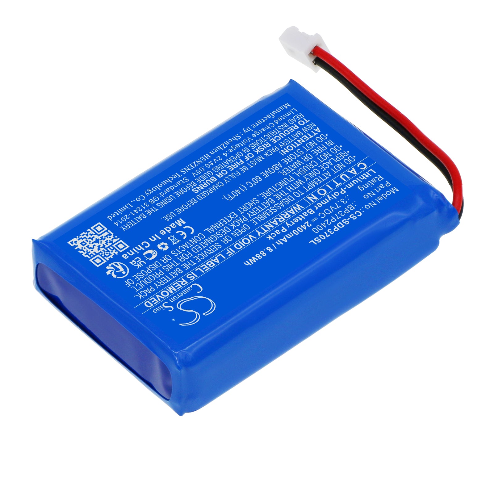 Li-Polymer, Dog Collar Battery fits Dogtra Grain Valley Special Edition O, Pathfinder, 3.7V, 2400mAh Dog Collar Cameron Sino Technology Limited