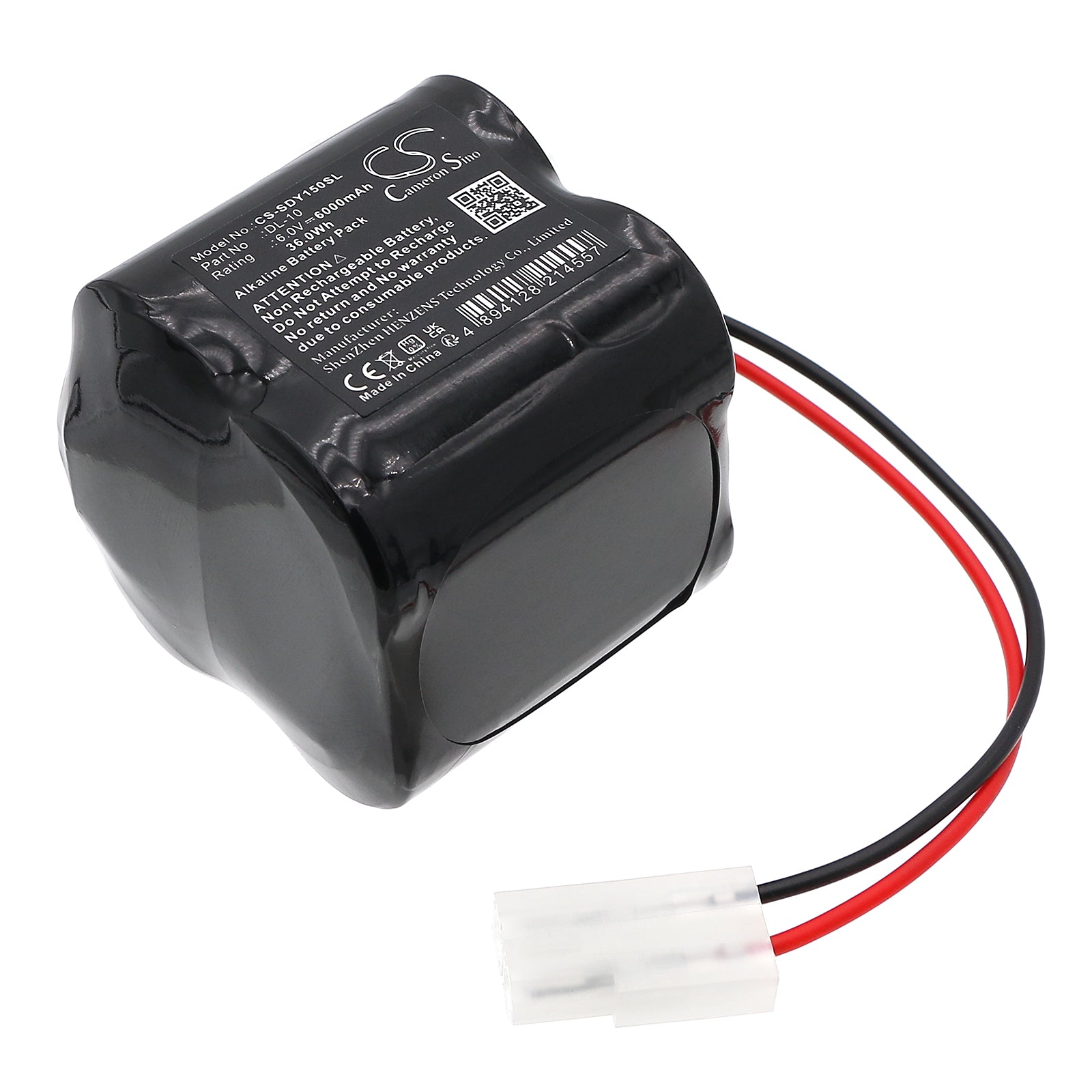 6V, Alkaline, 6000mAh, Battery fits Alarm Lock 1U106, BCA2500-4EWP-W9030EC, 36Wh Door Lock Cameron Sino Technology Limited