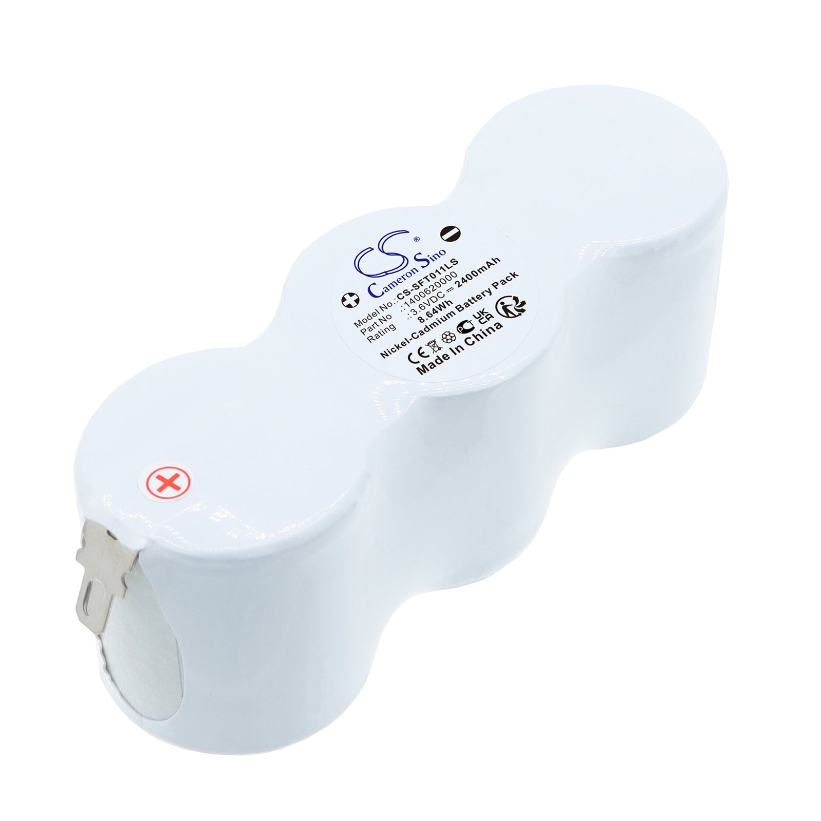 3.6V, Ni-CD, 2400mAh, Battery fits Van Lien 3D2.0HT, 801861, 8.64Wh Emergency Lighting Cameron Sino Technology Limited