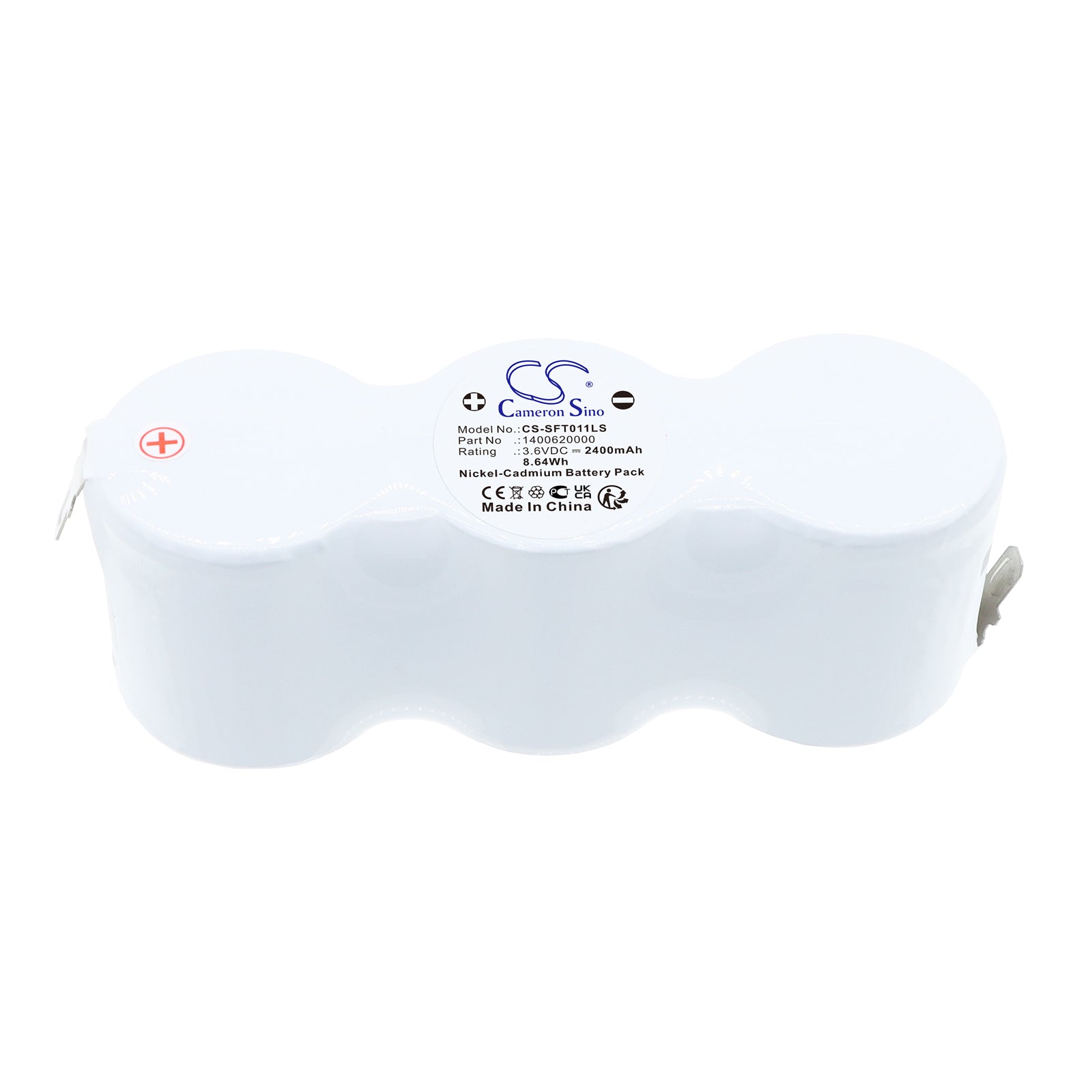 3.6V, Ni-CD, 2400mAh, Battery fits Van Lien 3D2.0HT, 801861, 8.64Wh Emergency Lighting Cameron Sino Technology Limited