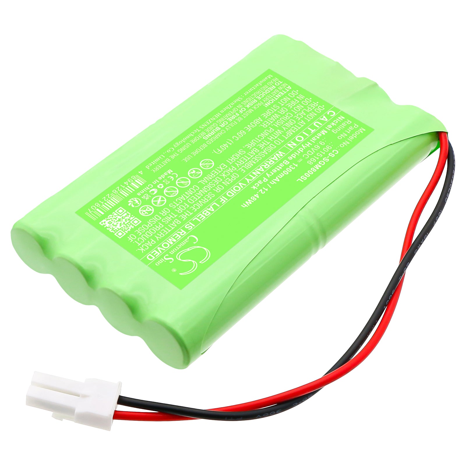 9.6V, Ni-MH, 1300mAh, Battery fits Simu GM1000, GM800, 12.48Wh Smart Home Cameron Sino Technology Limited