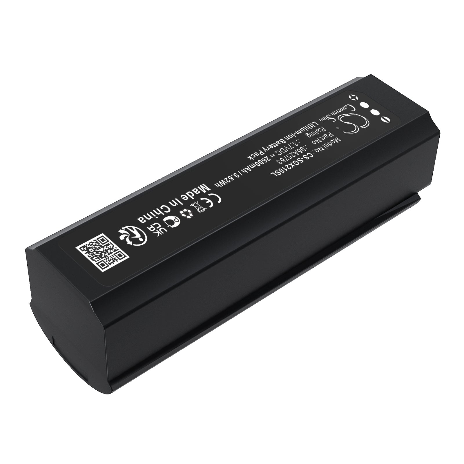 3.7V, Li-ion, 2600mAh, Battery fits Shure ADX2, ADX2 Handheld Wireless Microphone Transmitter, 9.62Wh Microphone Cameron Sino Technology Limited