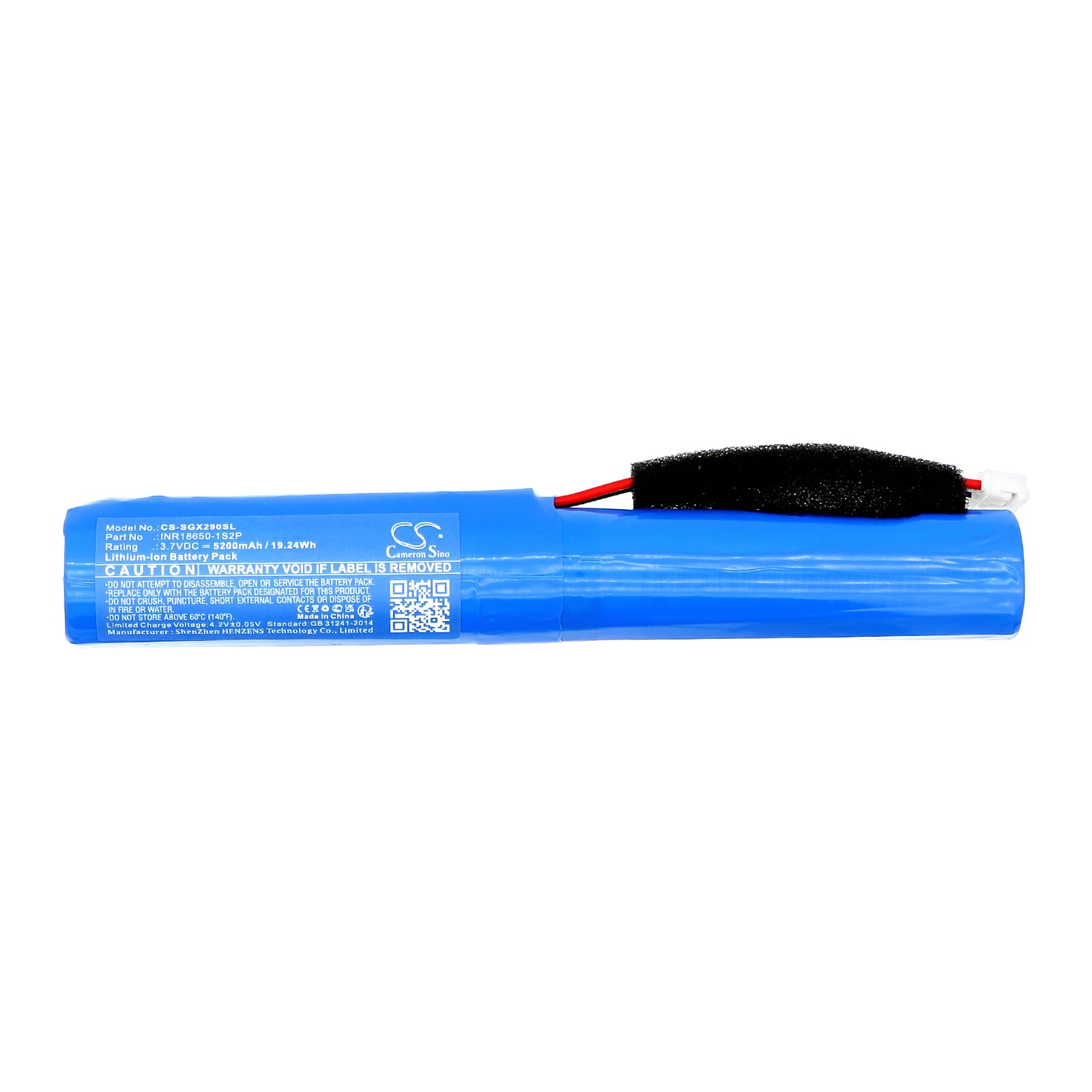 Li-ion, Speaker Battery fits Sharp Gx-bt280, Gx-bt290, 3.7V, 5200mAh Speaker Cameron Sino Technology Limited