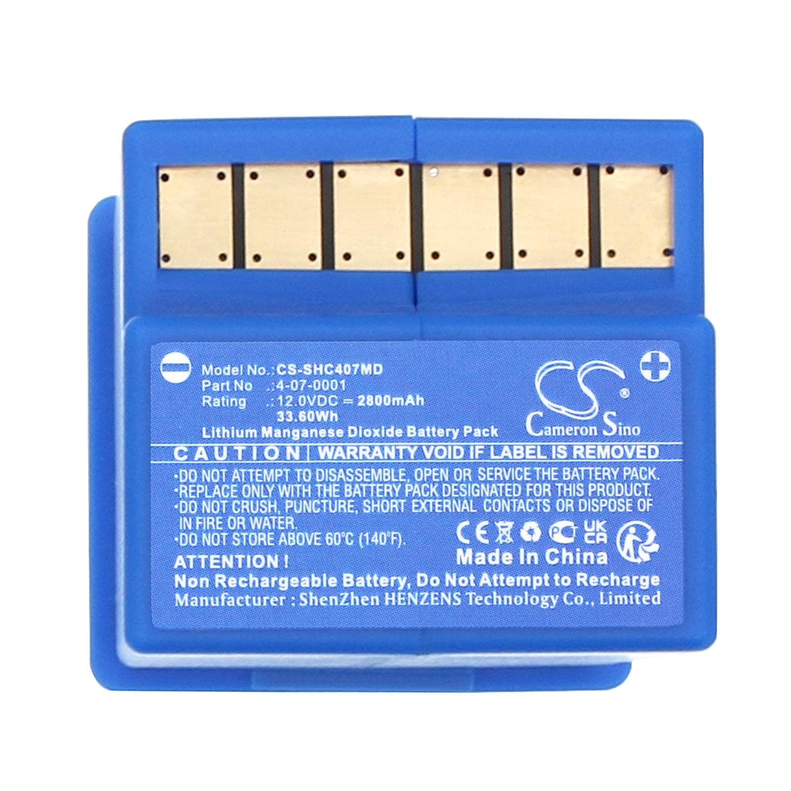 Li-MnO2, Medical Battery fits Schiller Fred Easy, Fred Easy Life, 12.0V, 2800mAh Medical Cameron Sino Technology Limited