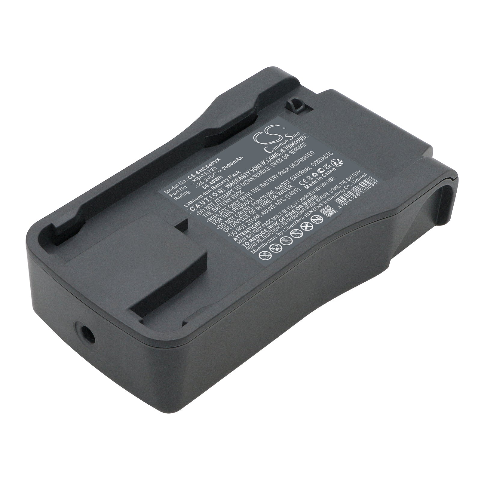 Li-ion, Vacuum Battery fits Shark Cordless Apex Pro, Cordless Apex Pro X2, 25.2V, 2000mAh Vacuum Cameron Sino Technology Limited