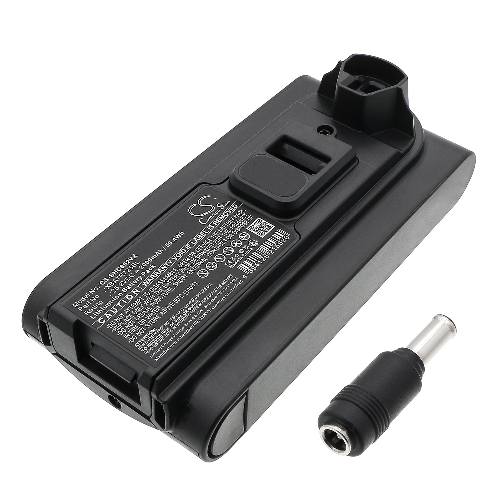 25.2V, Li-ion, 2000mAh, Battery fits Shark Cordless Stratos, IZ840H, 50.4Wh Vacuum Cameron Sino Technology Limited