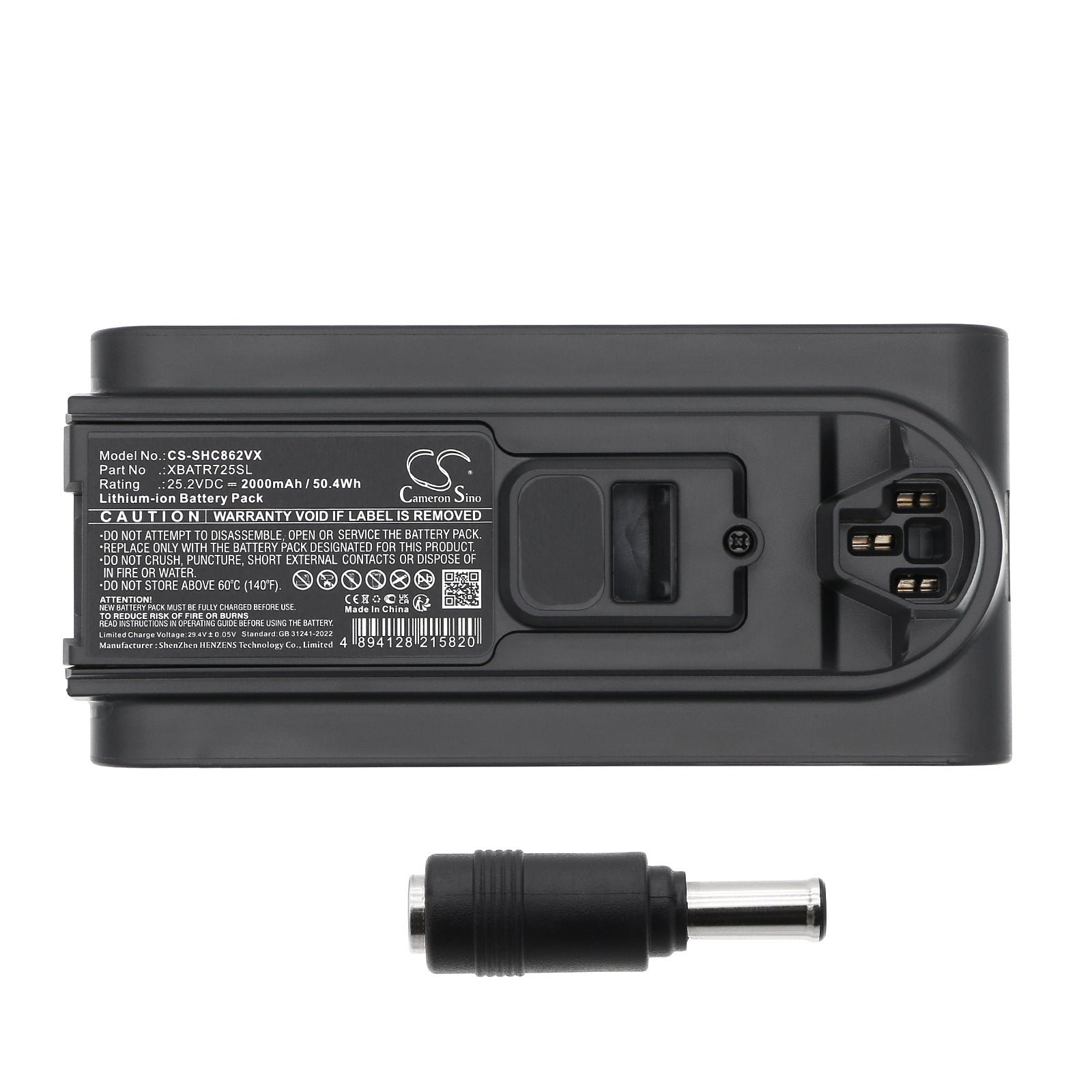 25.2V, Li-ion, 2000mAh, Battery fits Shark Cordless Stratos, IZ840H, 50.4Wh Vacuum Cameron Sino Technology Limited