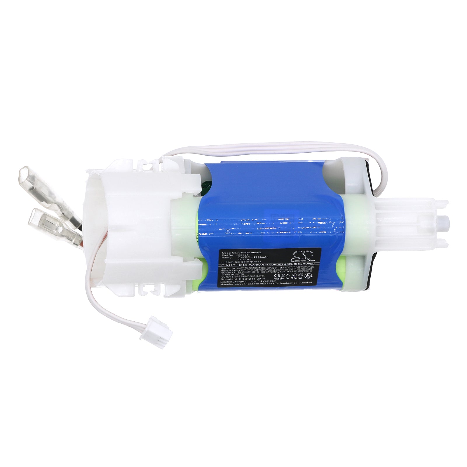 Li-ion, Vacuum Battery fits Shark Ch900, Ch900wm, 7.4V, 2000mAh Vacuum Cameron Sino Technology Limited