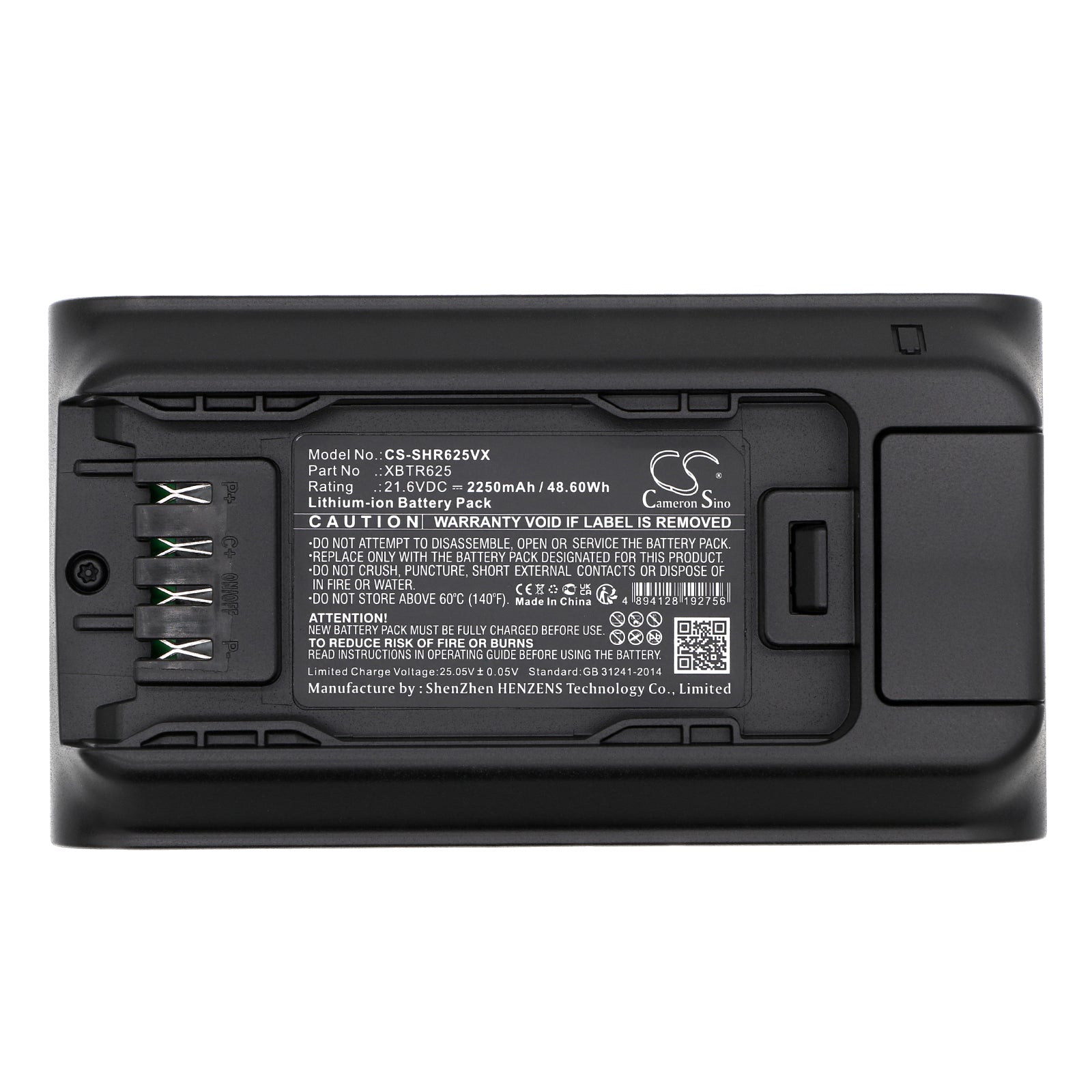 Li-ion, Vacuum Battery fits Shark Bu3120, Bu3521, 21.6V, 2250mAh Vacuum Cameron Sino Technology Limited
