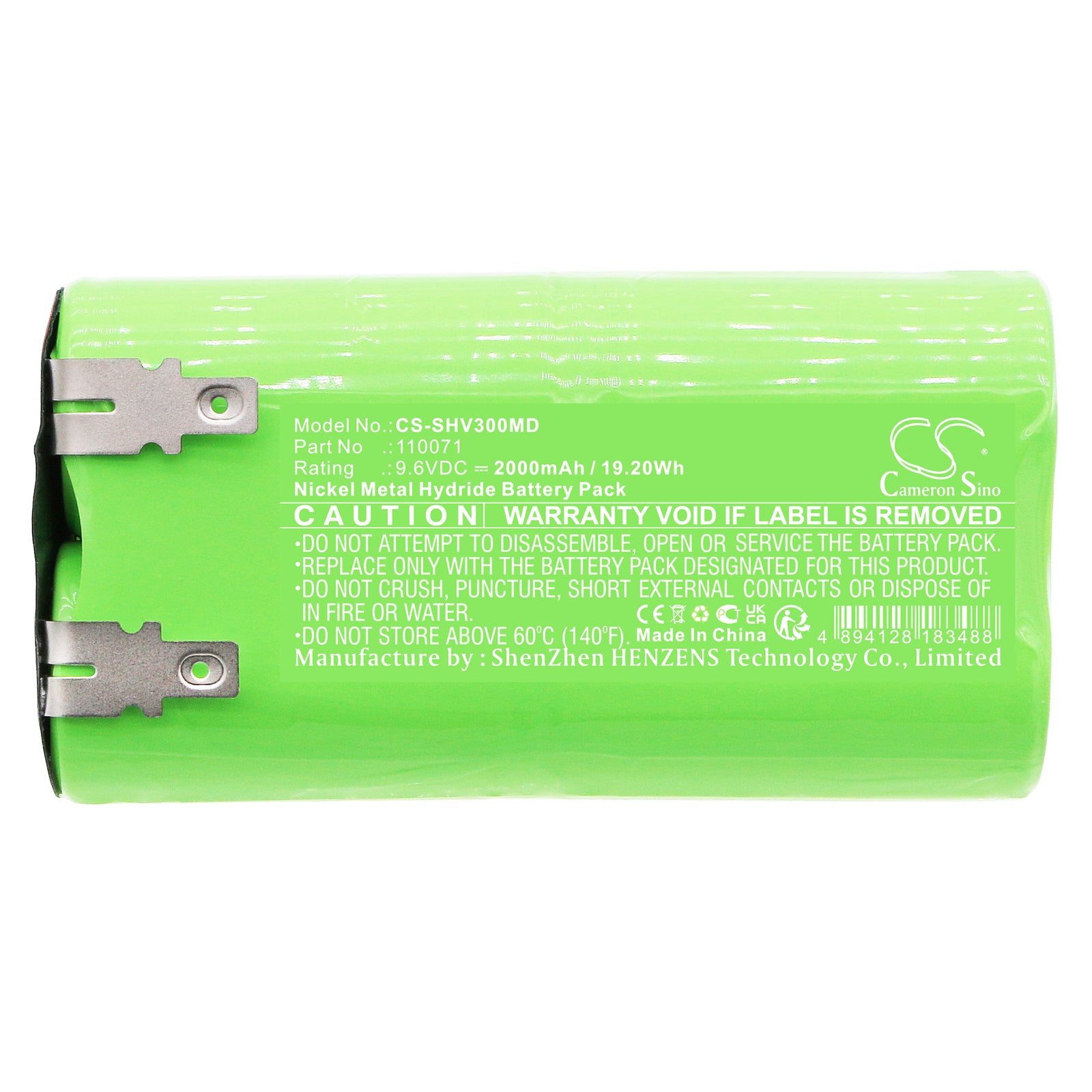 Ni-MH, Medical Battery fits Schiller Cardiograph Cv3, Cardiograph Cv6, 9.6V, 2000mAh Medical Cameron Sino Technology Limited