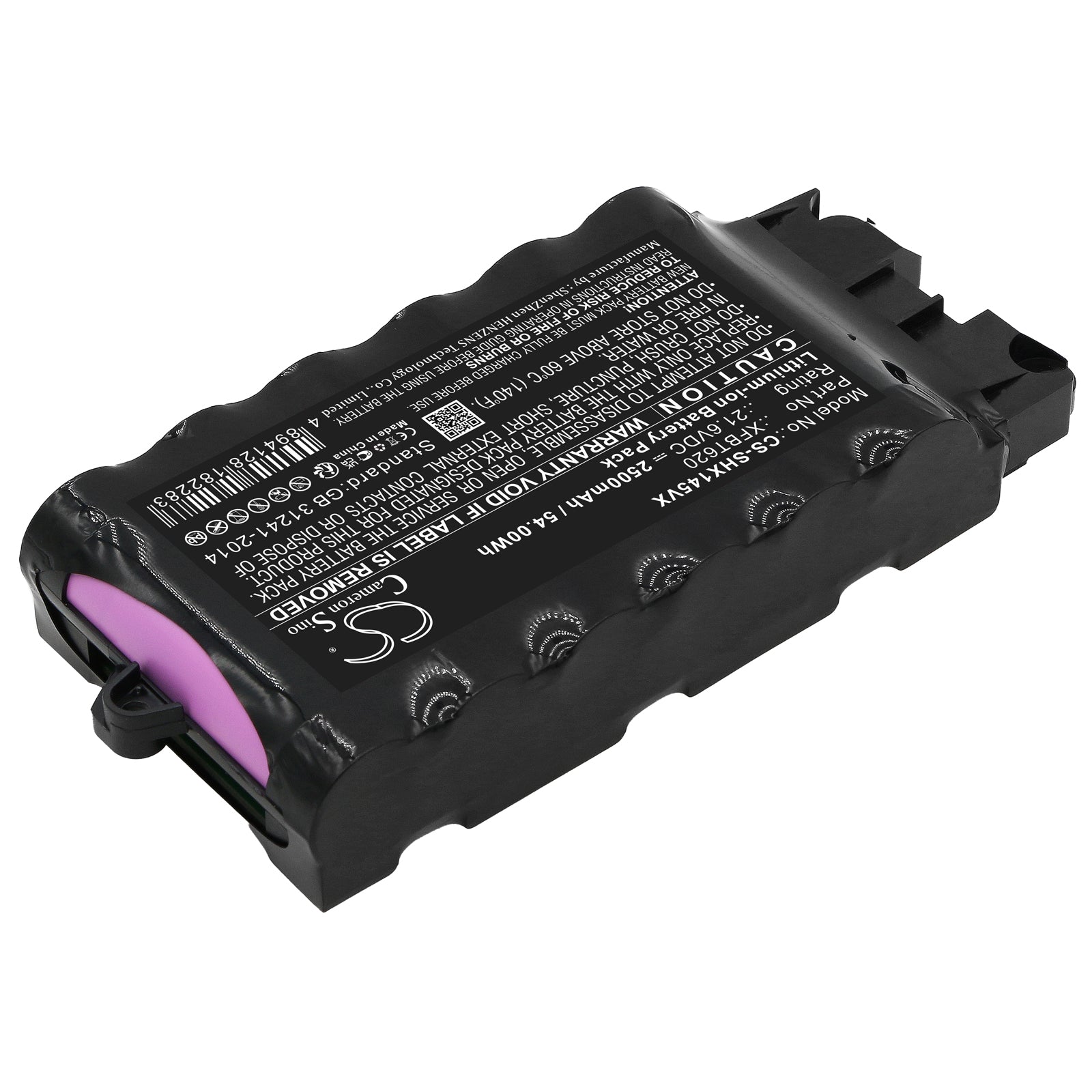 Li-ion, Vacuum Battery fits Shark Ix140, Ix140c, 21.6V, 2500mAh Vacuum Cameron Sino Technology Limited