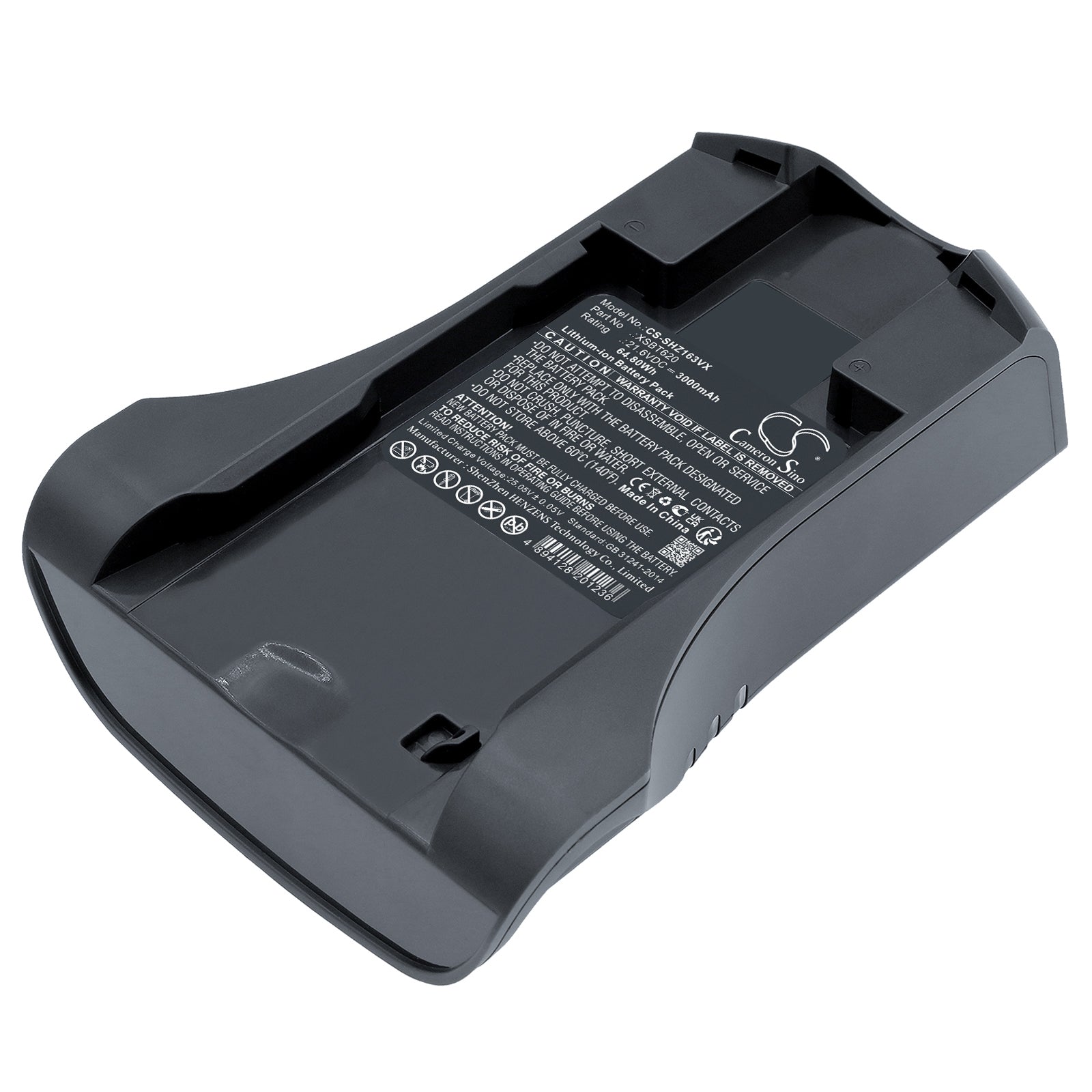 Li-ion, Vacuum Battery fits Shark Iz162cco, Iz162h, 21.6V, 3000mAh Vacuum Cameron Sino Technology Limited