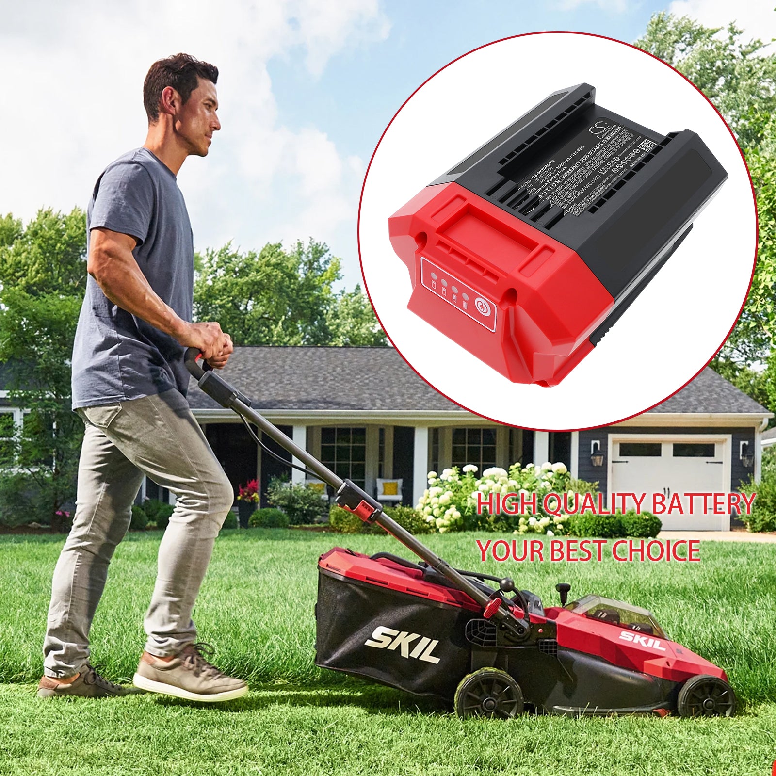 40V, Li-ion, 3000mAh, Battery fits Skil 24-inch 40V Hedge Trimmer, 40V 460CFM Leaf Blower, 120Wh Gardening Tools Cameron Sino Technology Limited