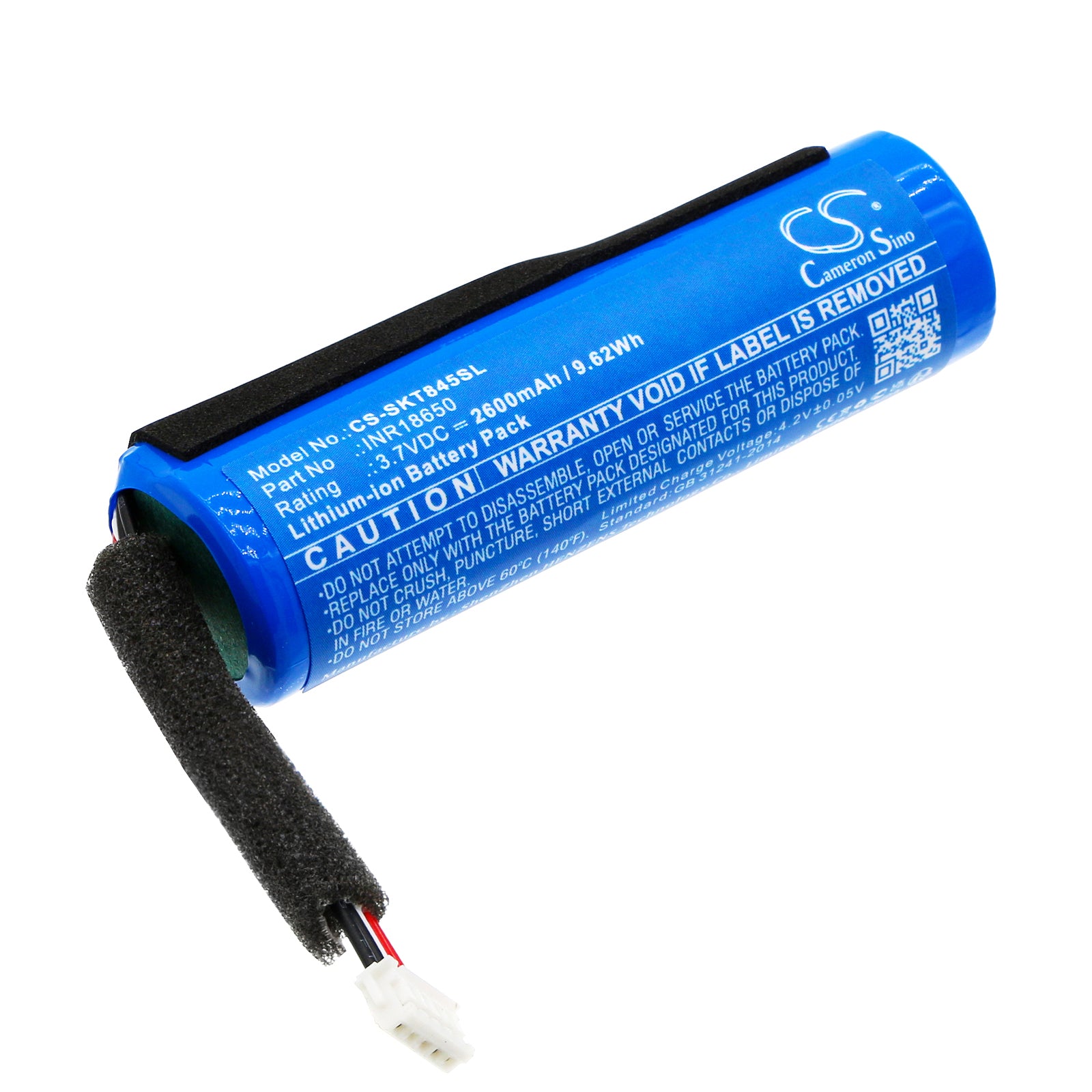 Li-ion, Speaker Battery fits Skullcandy 2sksk1845, Kilo Xt, 3.7V, 2600mAh Speaker Cameron Sino Technology Limited