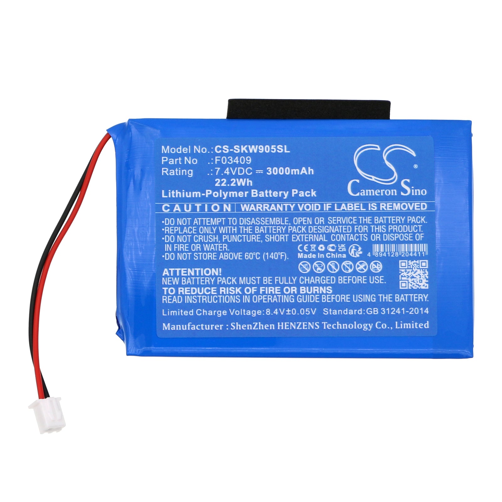 Li-Polymer, Equipment, Survey, Test Battery fits Satlink Ws-6902, Ws-6905, 7.4V, 3000mAh Equipment, Survey, Test Cameron Sino Technology Limited