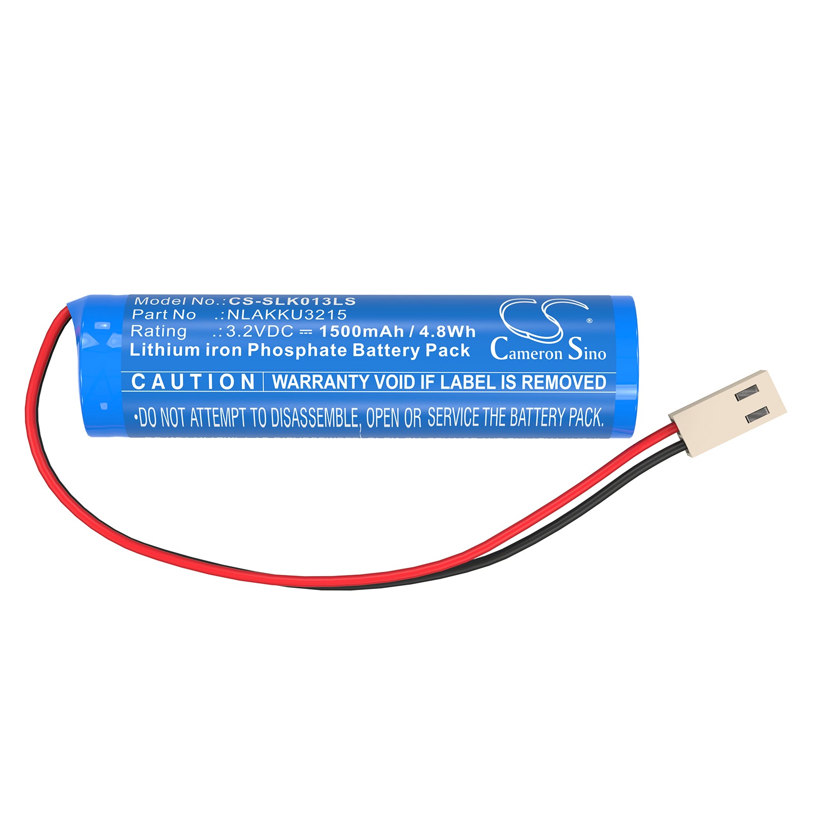3.2V, LiFePO4, 1500mAh, Battery fits Schrack A3U383AT2.V2-S, A3U383AT2.V2-W, 4.8Wh Emergency Lighting Cameron Sino Technology Limited