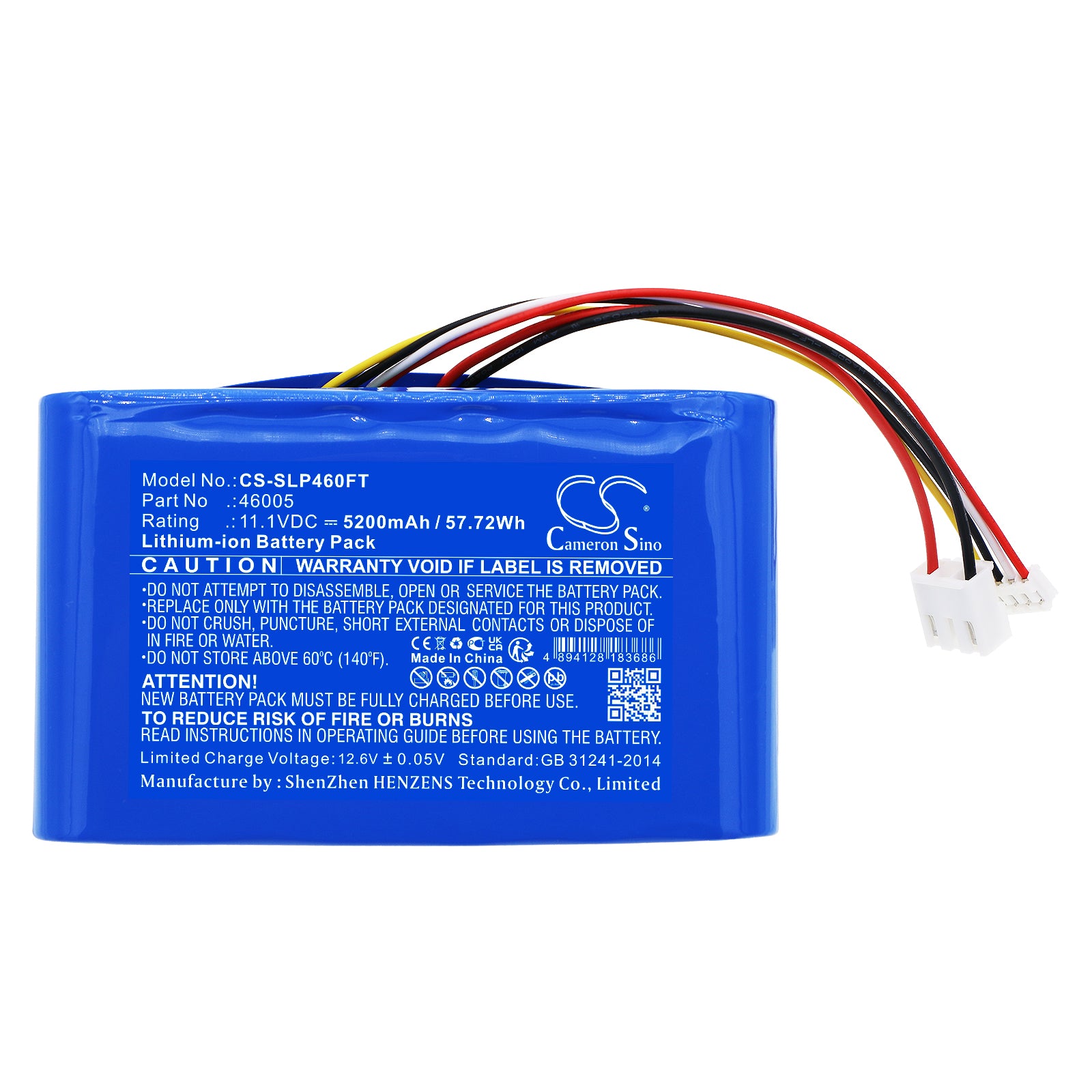 Li-ion, Flashlight Battery fits Streamlight Portable Scene Light Ii, 11.1V, 5200mAh Flashlight Cameron Sino Technology Limited