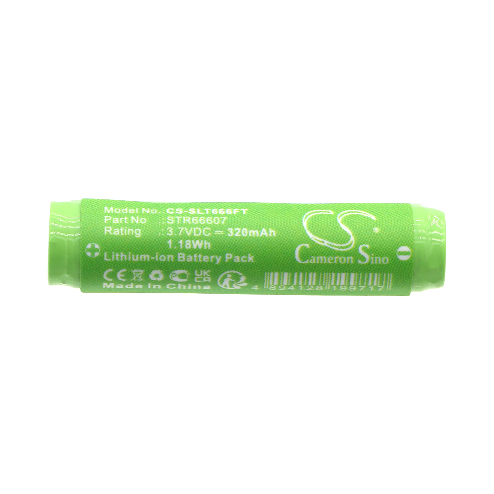 Li-ion, Flashlight Battery fits Streamlight 66601 66602, 66603, 3.7V, 320mAh Flashlight Cameron Sino Technology Limited