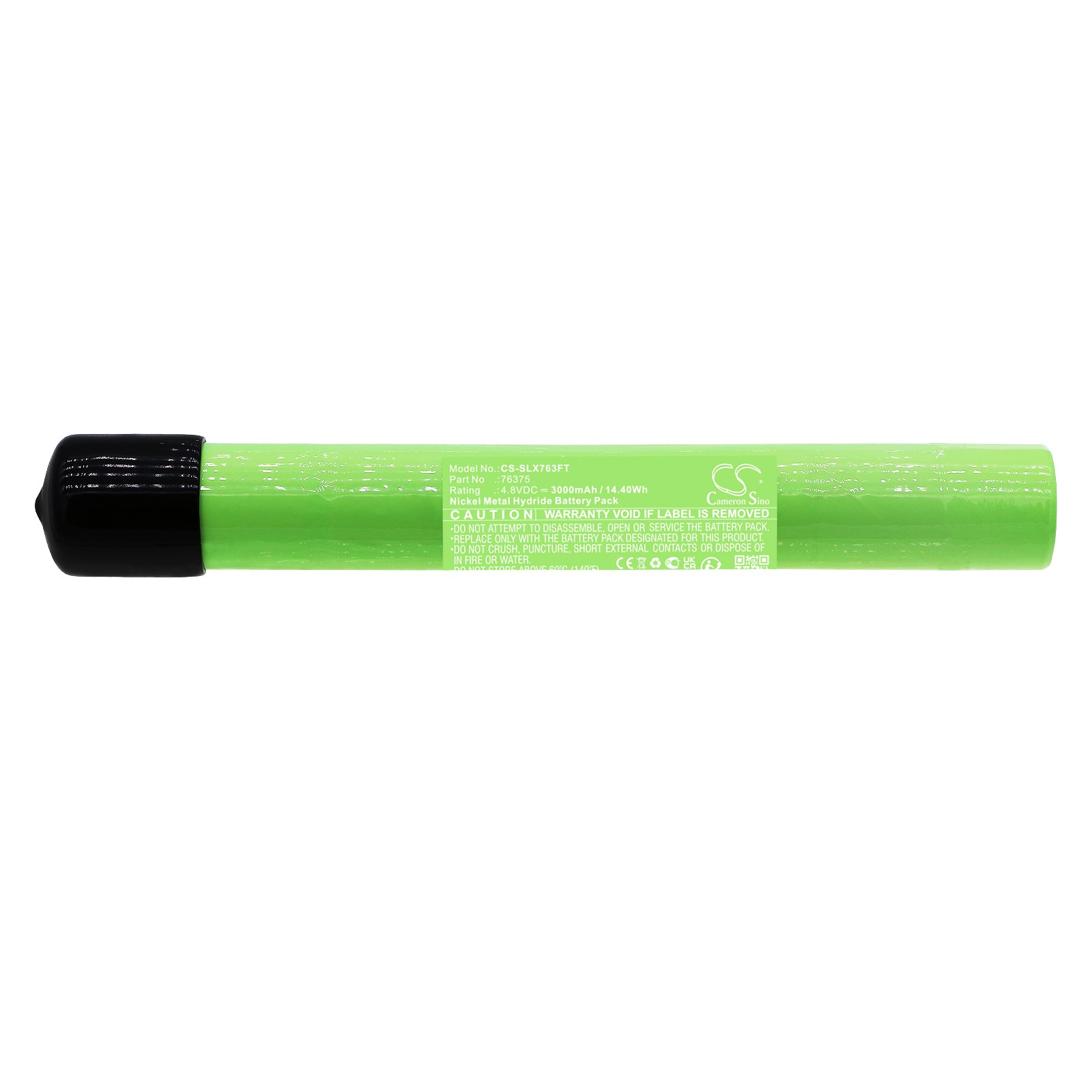 Ni-MH, Flashlight Battery fits Streamlight Polystinger Led Haz-lo Flashli, 4.8V, 3000mAh Flashlight Cameron Sino Technology Limited