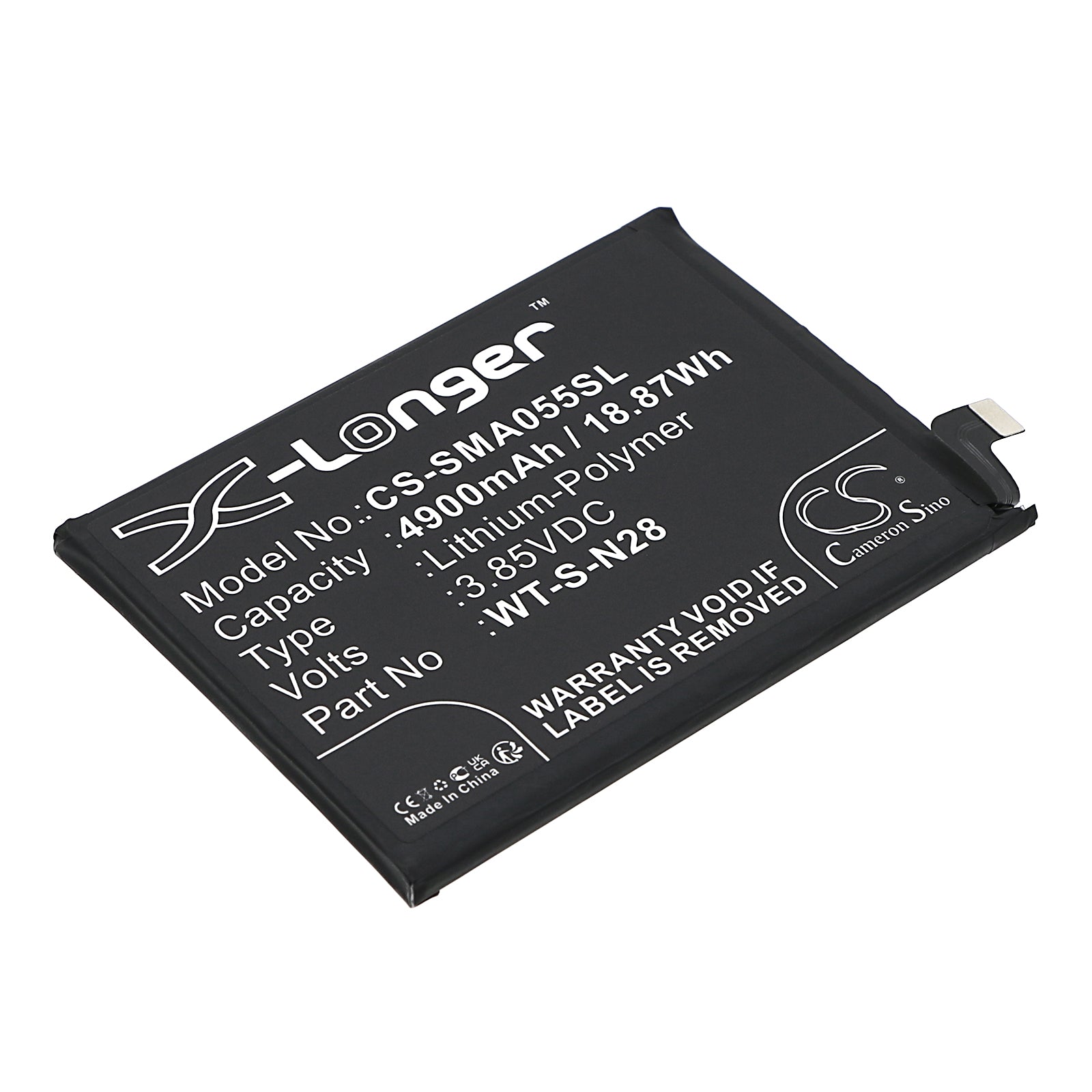 Li-Polymer, Mobile, SmartPhone Battery fits Samsung Galaxy A05 2023, Sm-a055f, 3.85V, 4900mAh Mobile & SmartPhone Cameron Sino Technology Limited